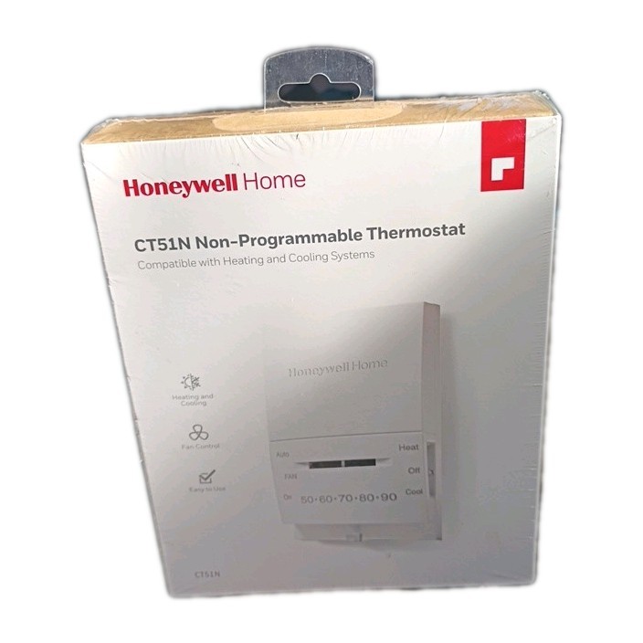 HONEYWELL CT51N Non Programmable Thermostat Heating & Cooling System~New Sealed
