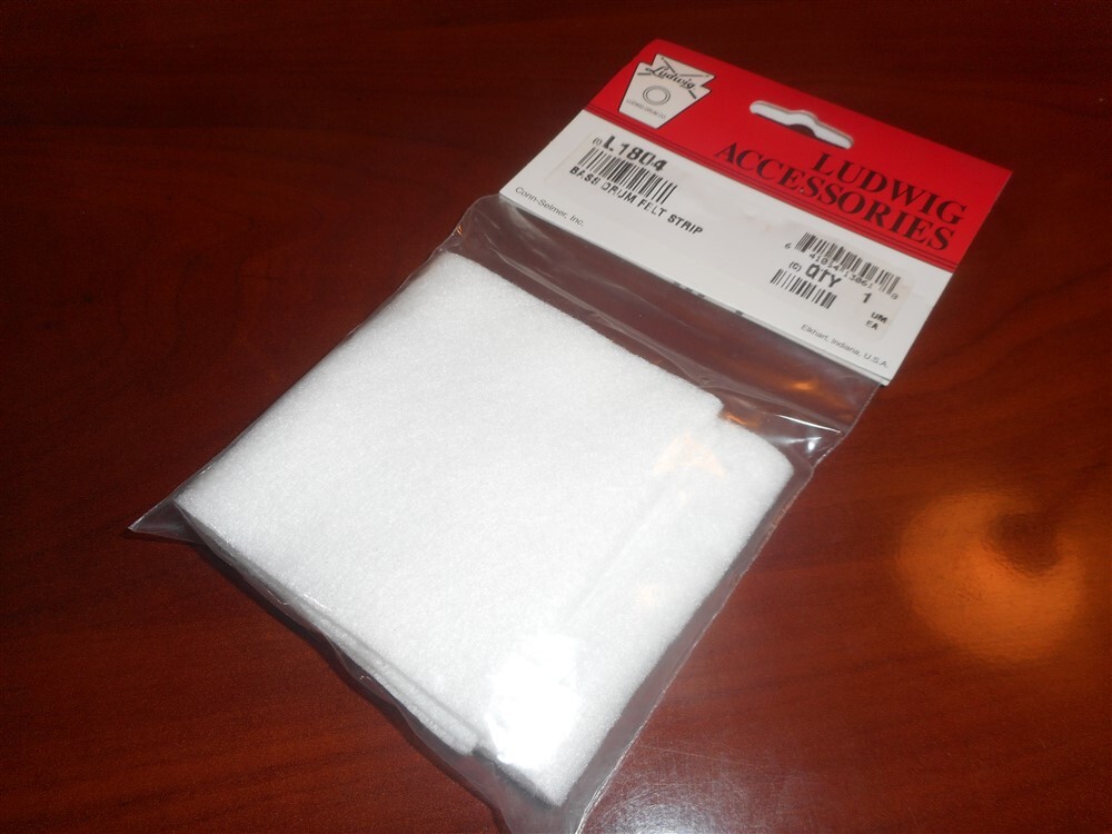 NEW - Ludwig 3" x 24" Bass Drum Felt Strip, #L1804
