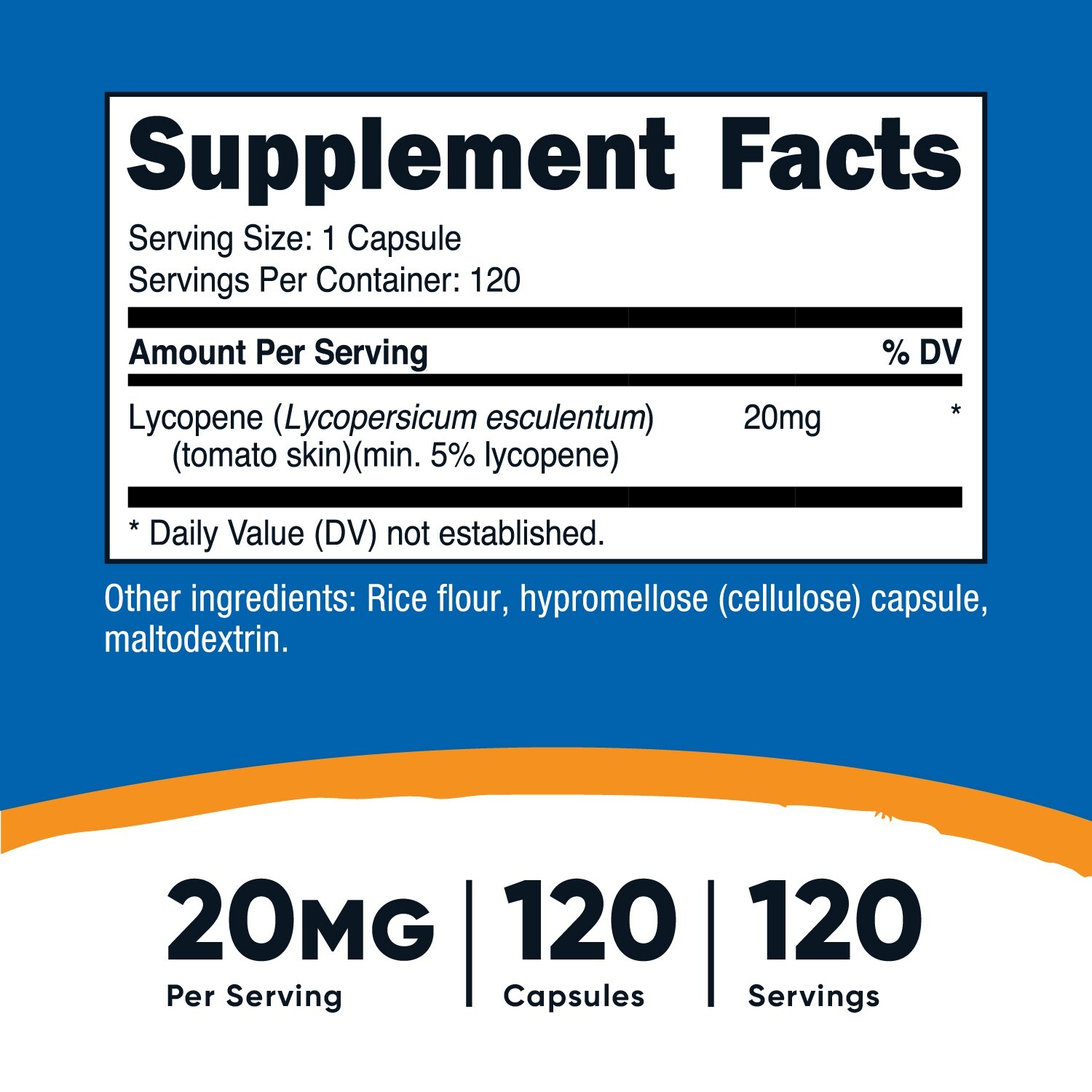 Nutricost Lycopene (20mg) 120 Capsules