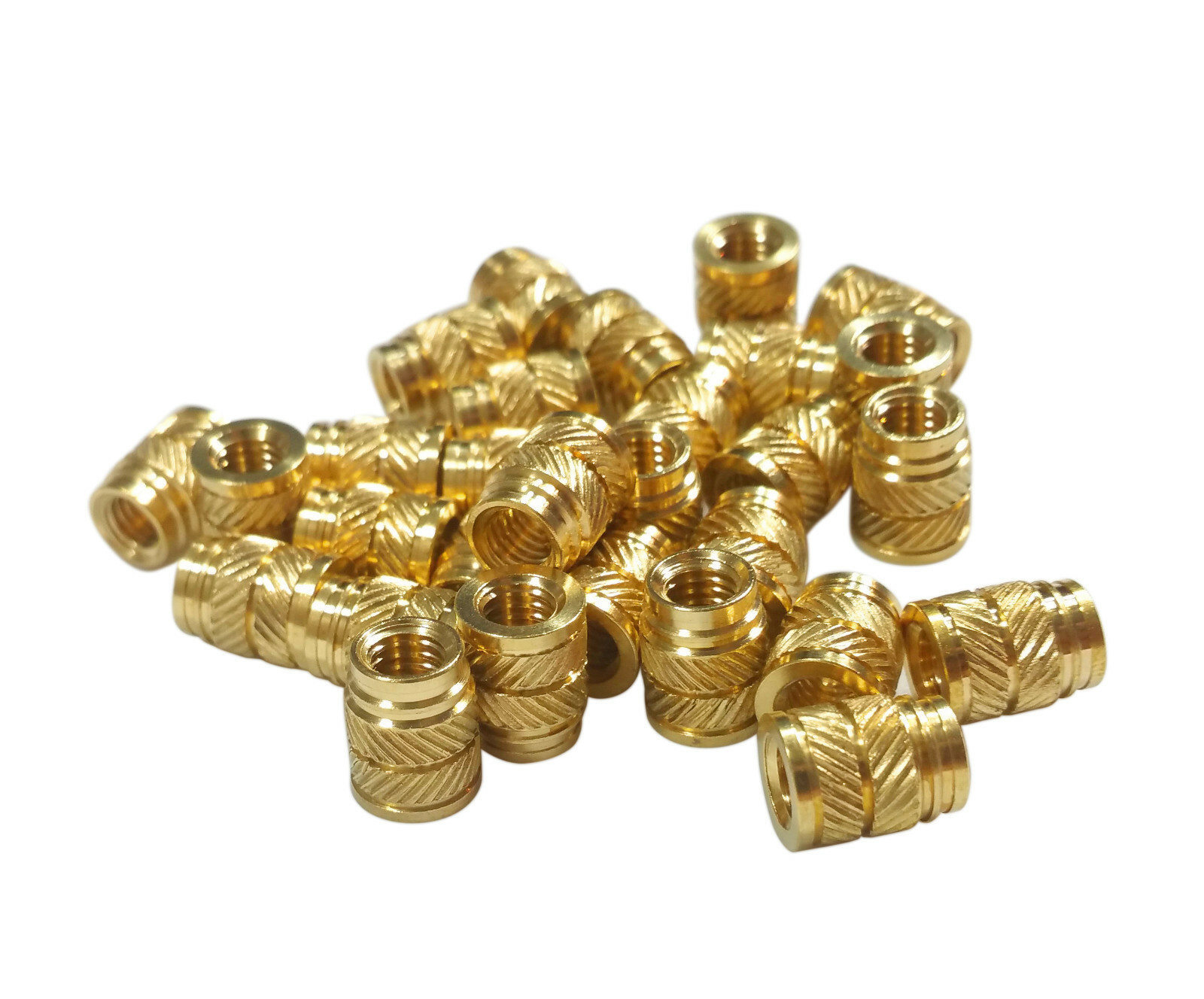 50x 1/4-20 Long Brass Heat Set Inserts 3D Printing Initeq Durathread