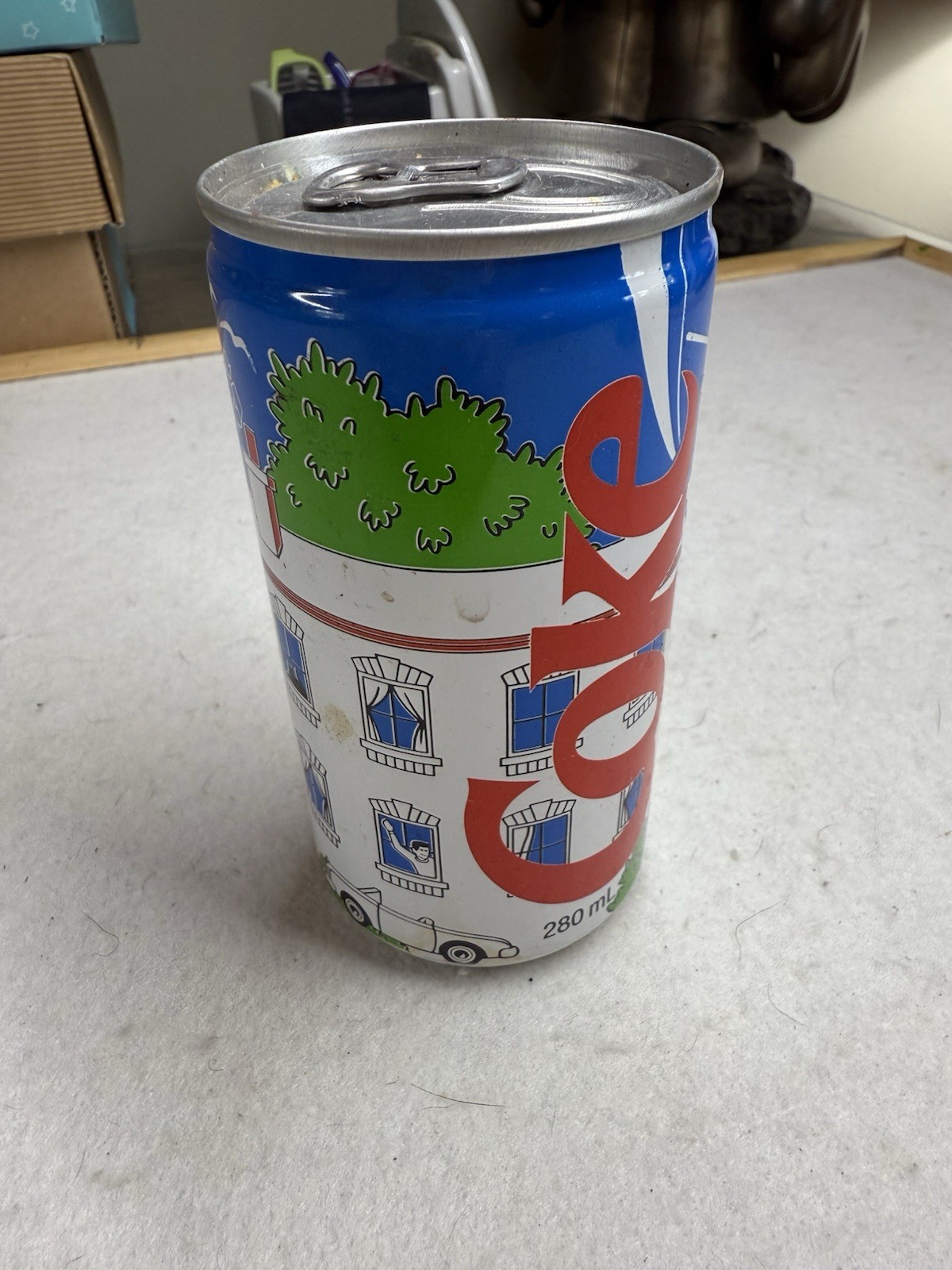 COKE 280mlALL-ALUM SODA 🥤 CAN DON MILLS, ONT 🇨🇦 Air Sealed Apartment/ 🚘