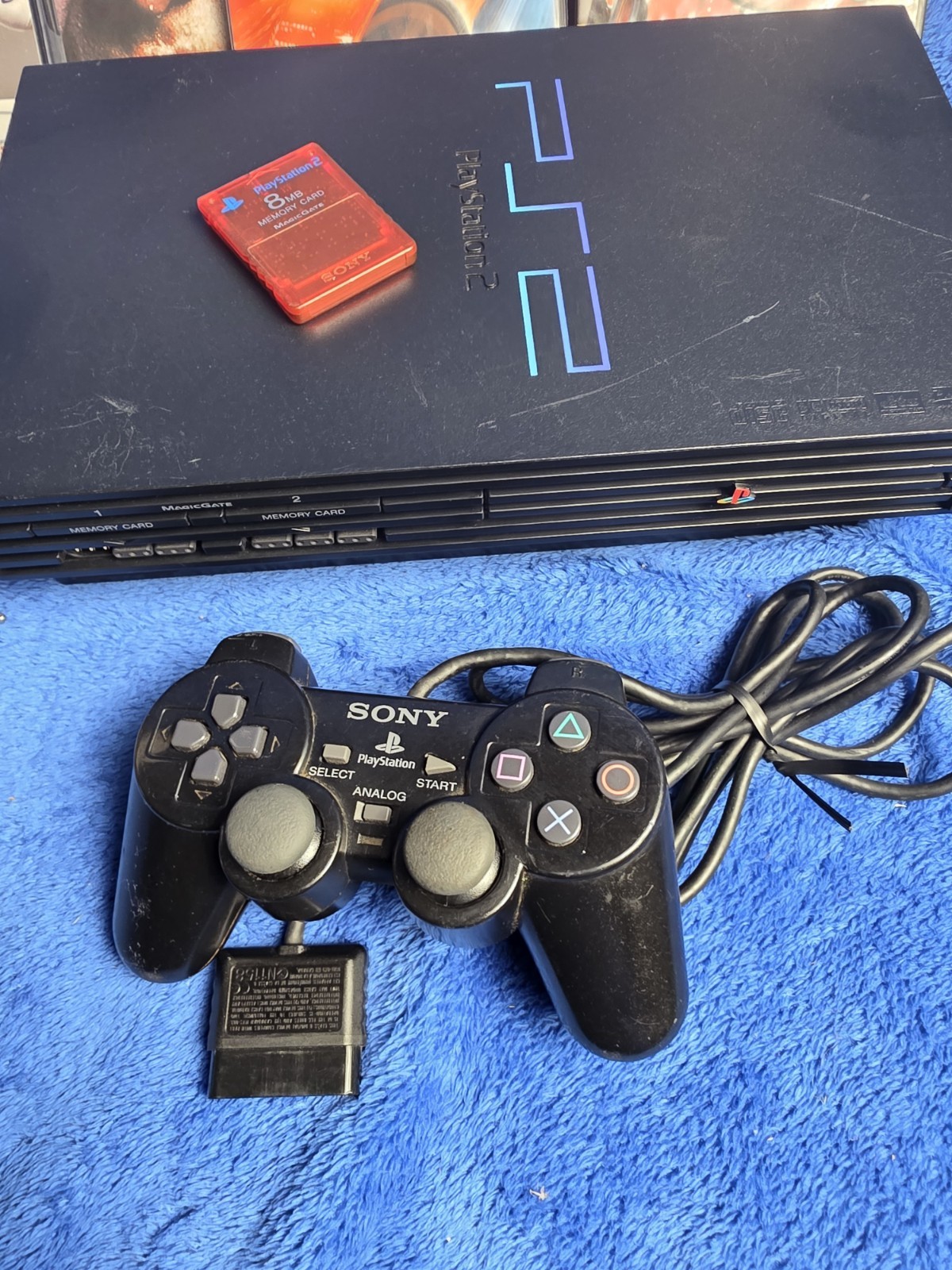 Sony PlayStation 2 PS2 Fat Console Bundle SCPH-50001 TESTED/WORKING Ships TODAY!