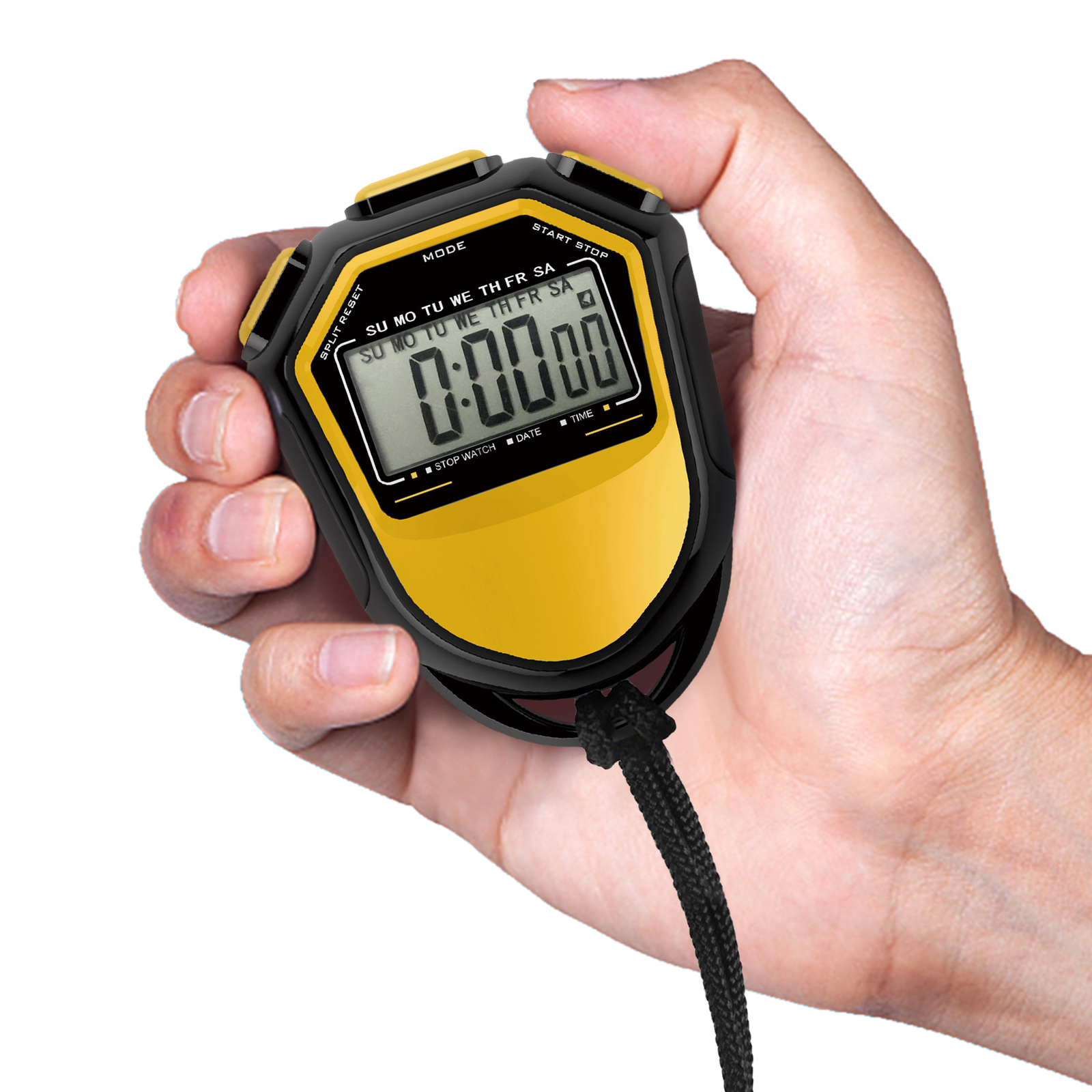 Waterproof Stopwatch Digital Handheld LCD Timer Sports Counter L5C4