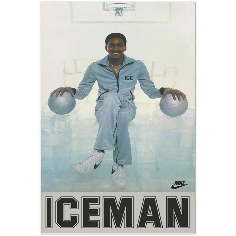Iceman George Gervin Nike Basketball Classic Poster