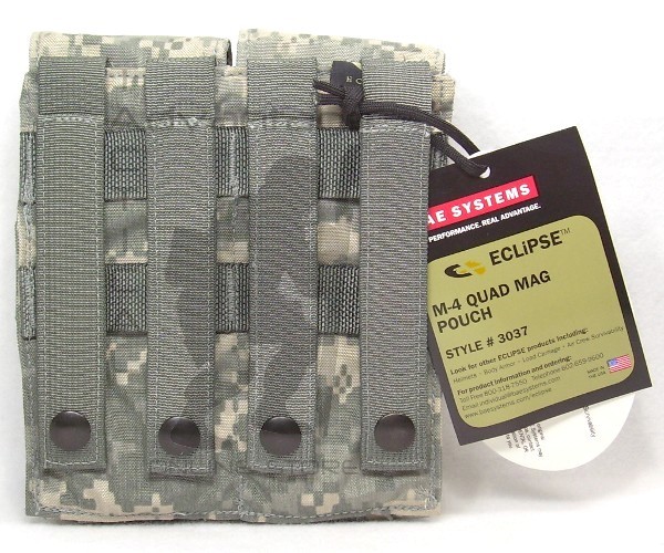 BAE Systems ECLiPSE 5.56 Quad Magazine MOLLE Pouch - universal camo (ACU)