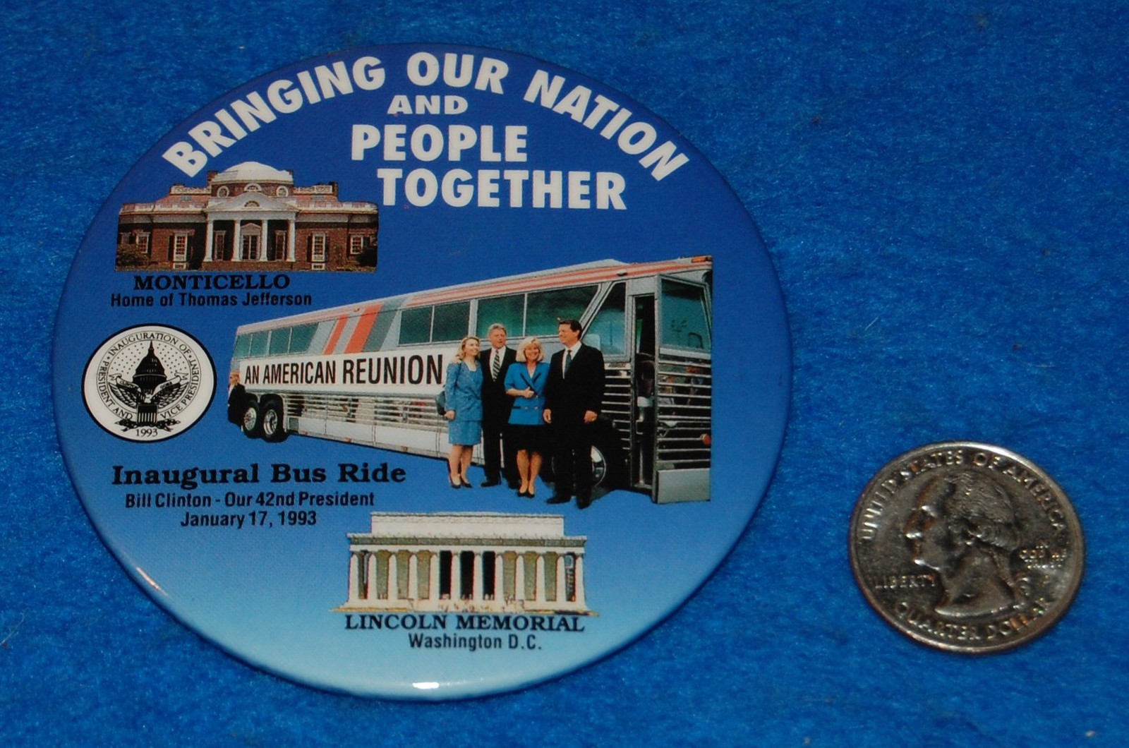 Bringing Our Nation And People Together Pinback Button