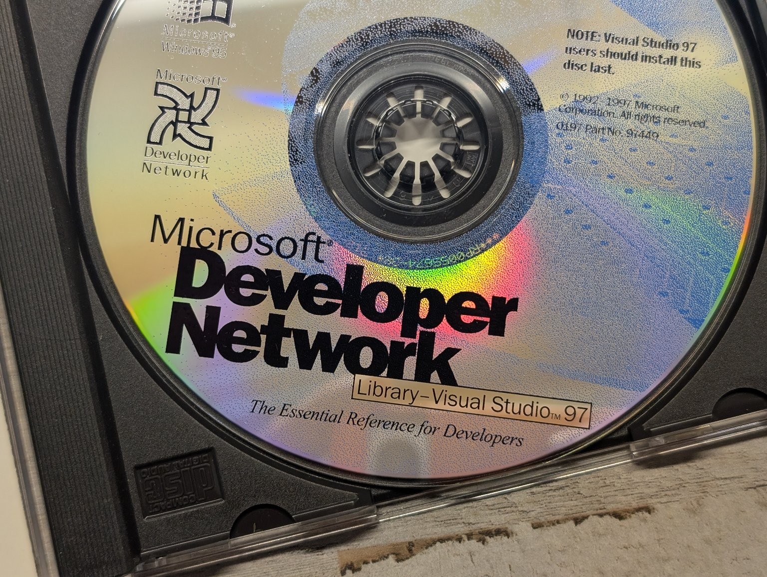 Microsoft Developer Network Library Visual Studio 97 Software CD-ROM Windows