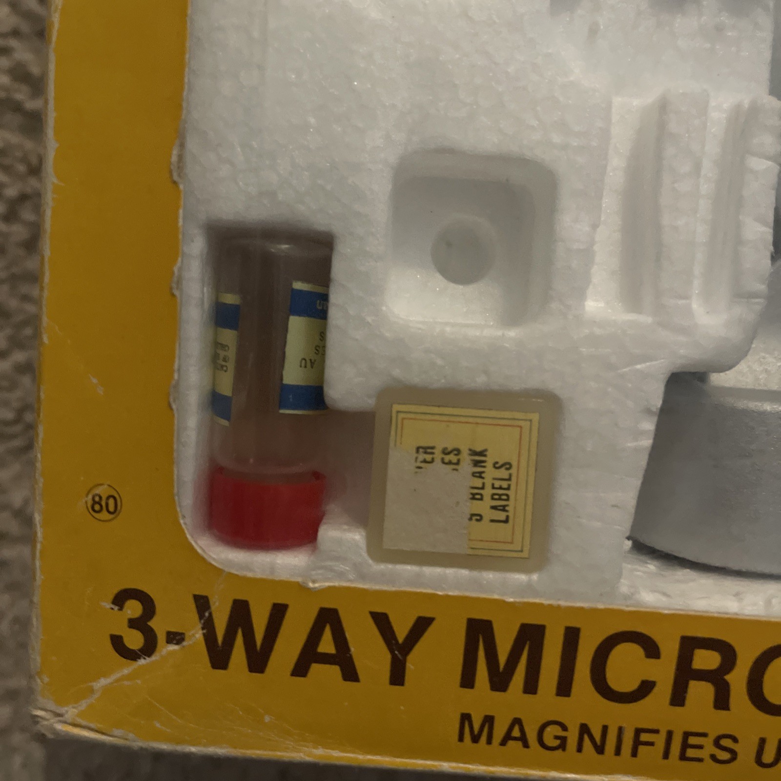 Vintage Edu-science 3 Way Microscope With Viewer And Projection *Read