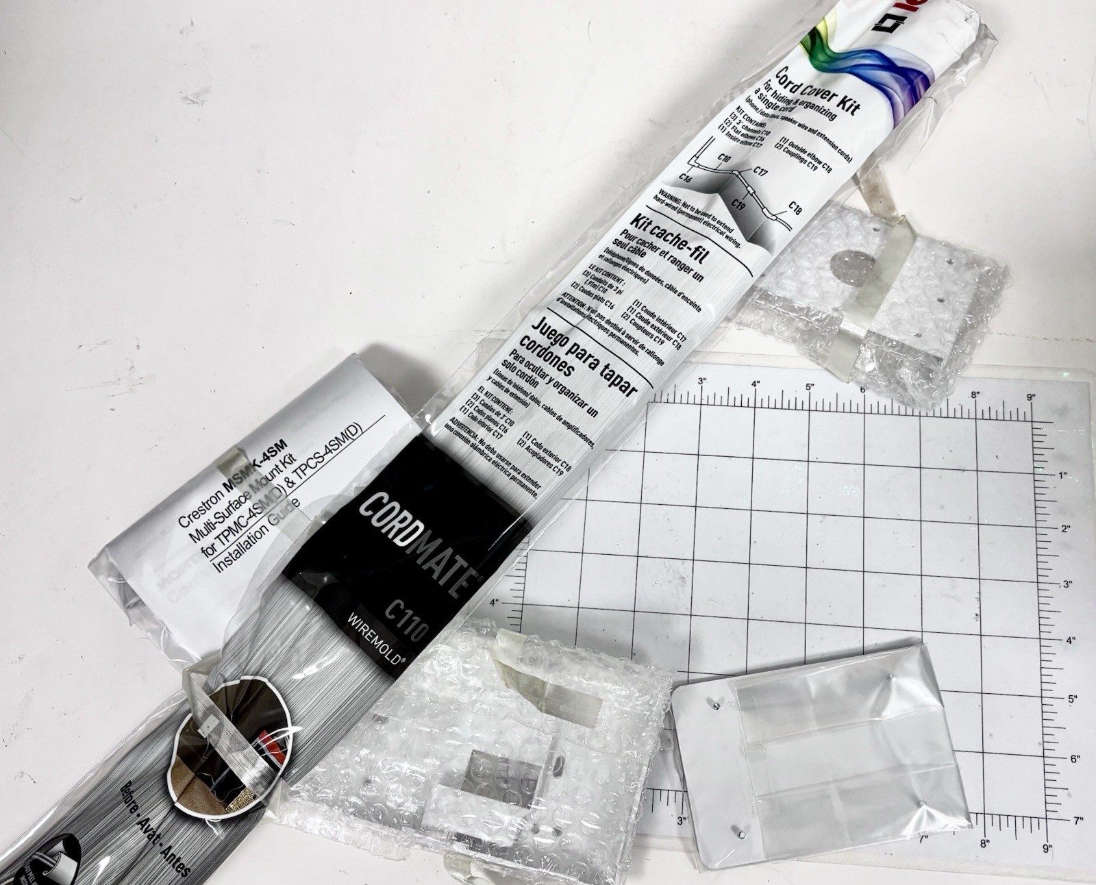 Crestron MSMK-4SM-W-S Multi-Surface Mount Kit for TPMC-4SM & TPCS-4SM White NEW