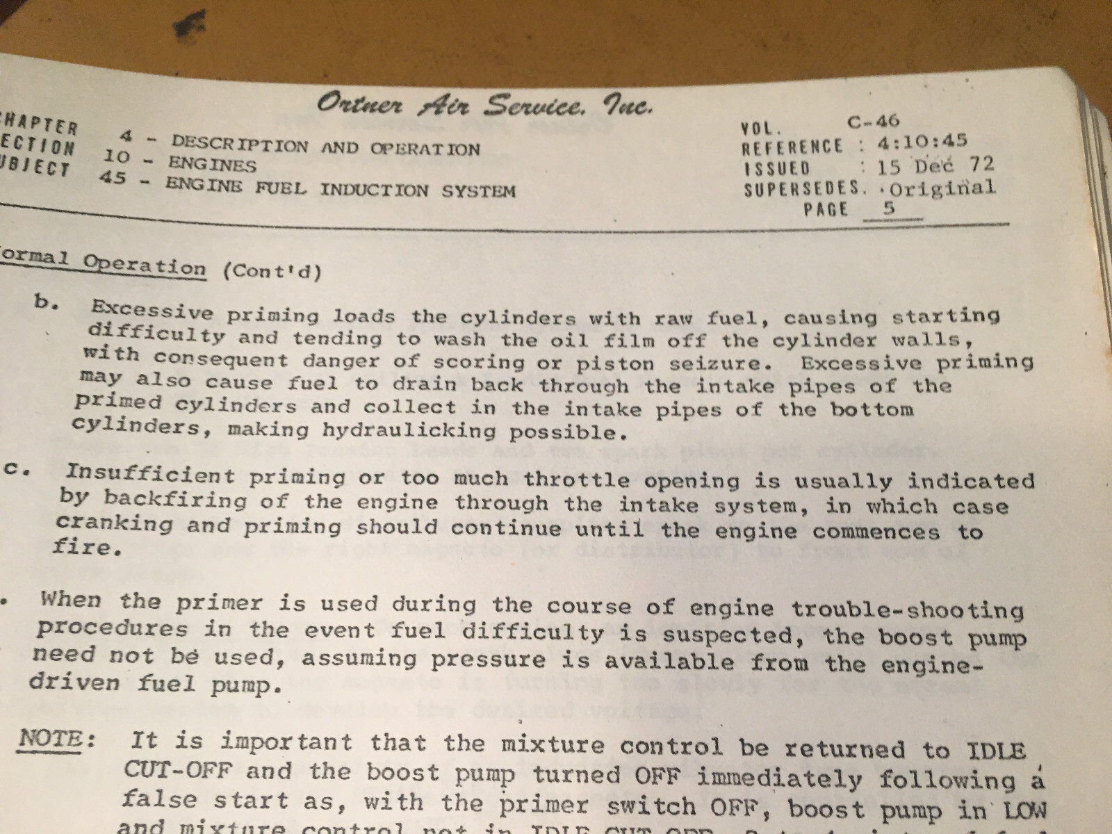 Curtiss C-46 Commando Operators Manual, OPS