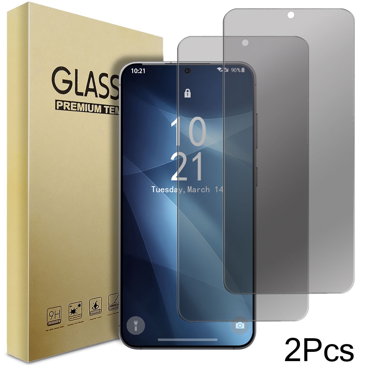 2-Pack For Samsung Galaxy S25 Edge 5G Privacy Tempered Glass Screen Protector