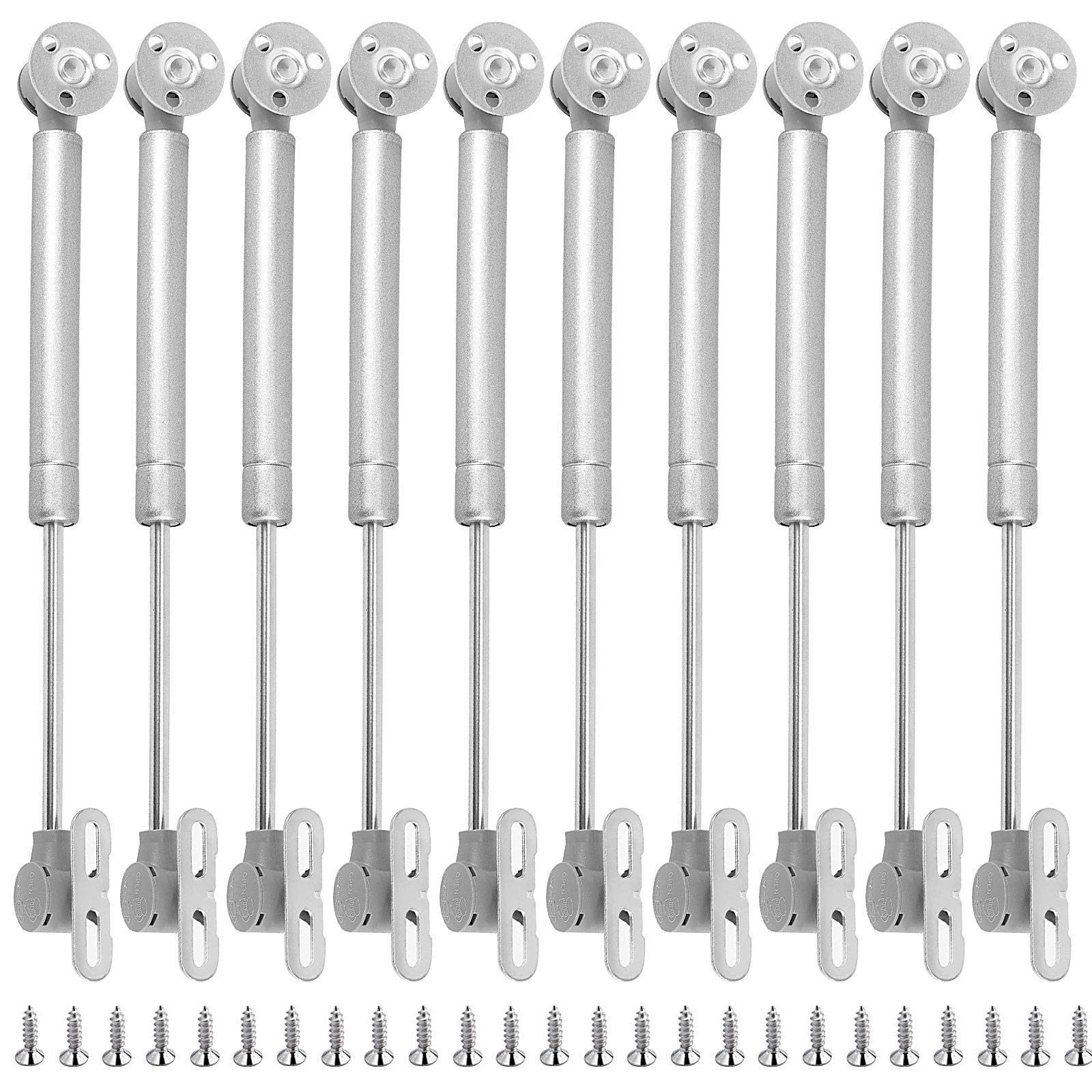 10 Pack Hydraulic Support Cabinet Hinge 100n / 22.5lb Gas Strut For Cabinets Wit