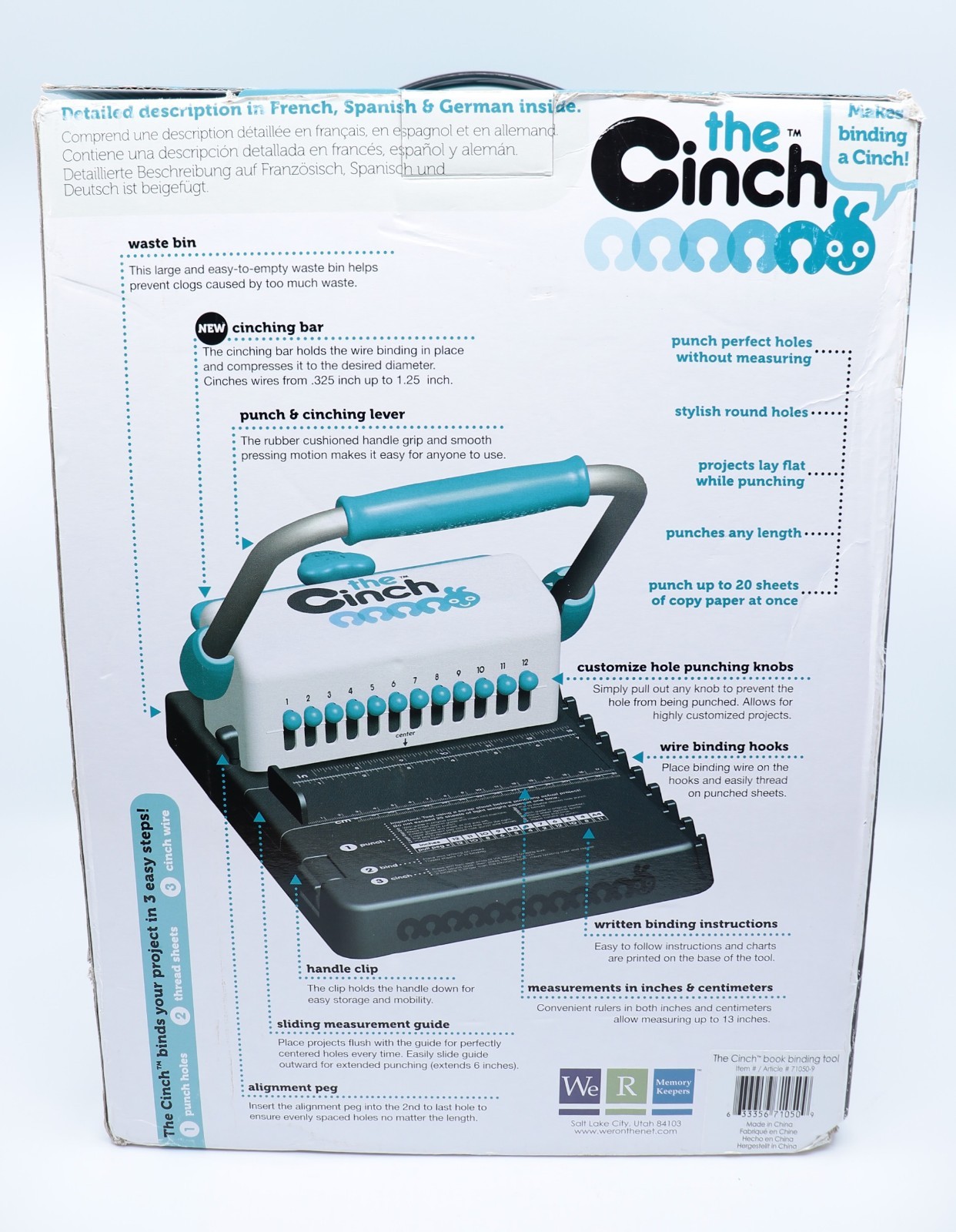 The Cinch We R Memory Keepers Book Binding Machine Tool New
