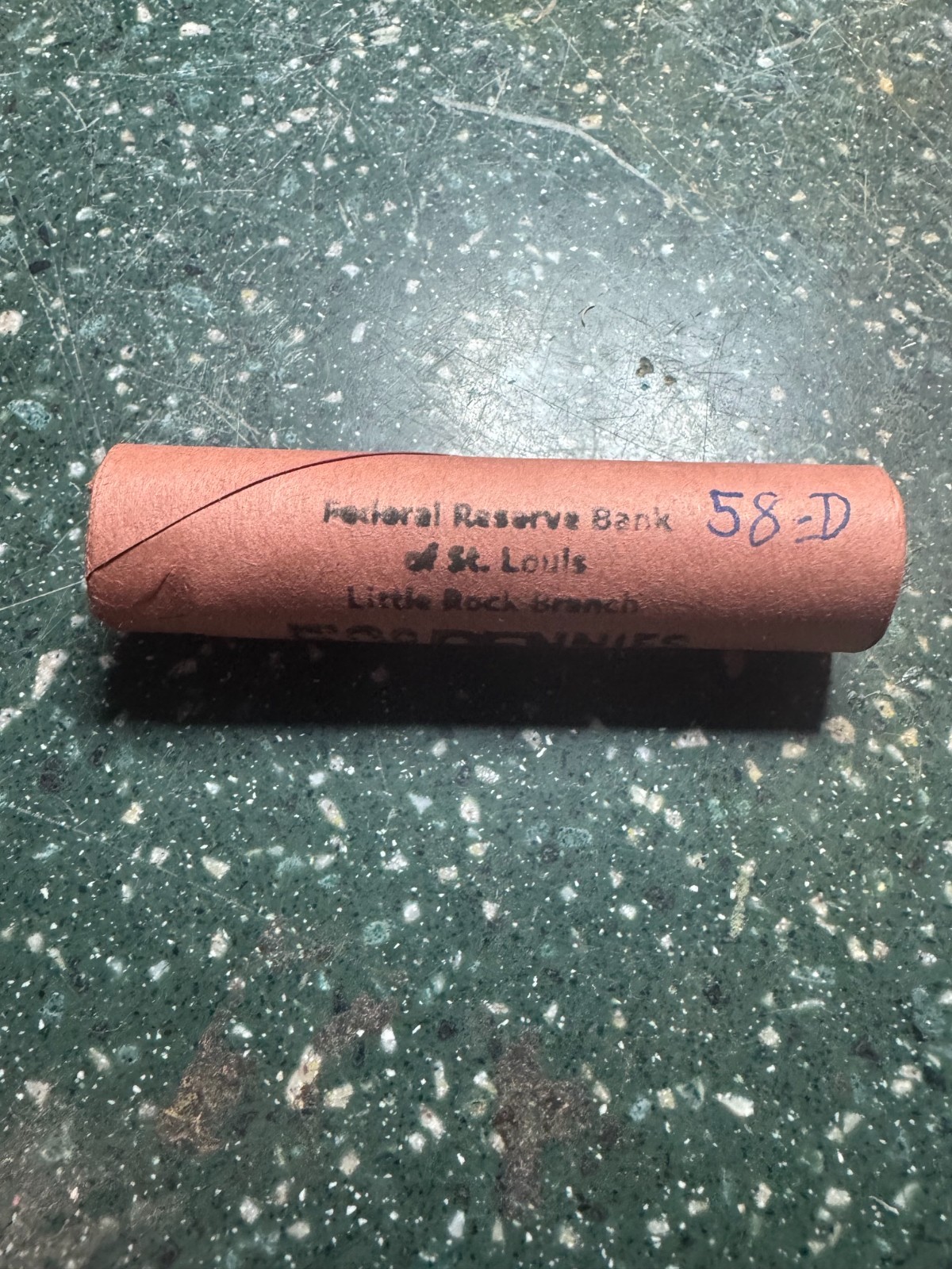 1958-D UNCIRCULATED RED LINCOLN CENTS ROLL