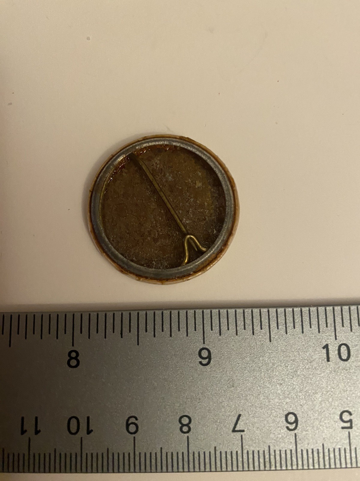 Retain Yeager Treasurer Pin Back Button P87