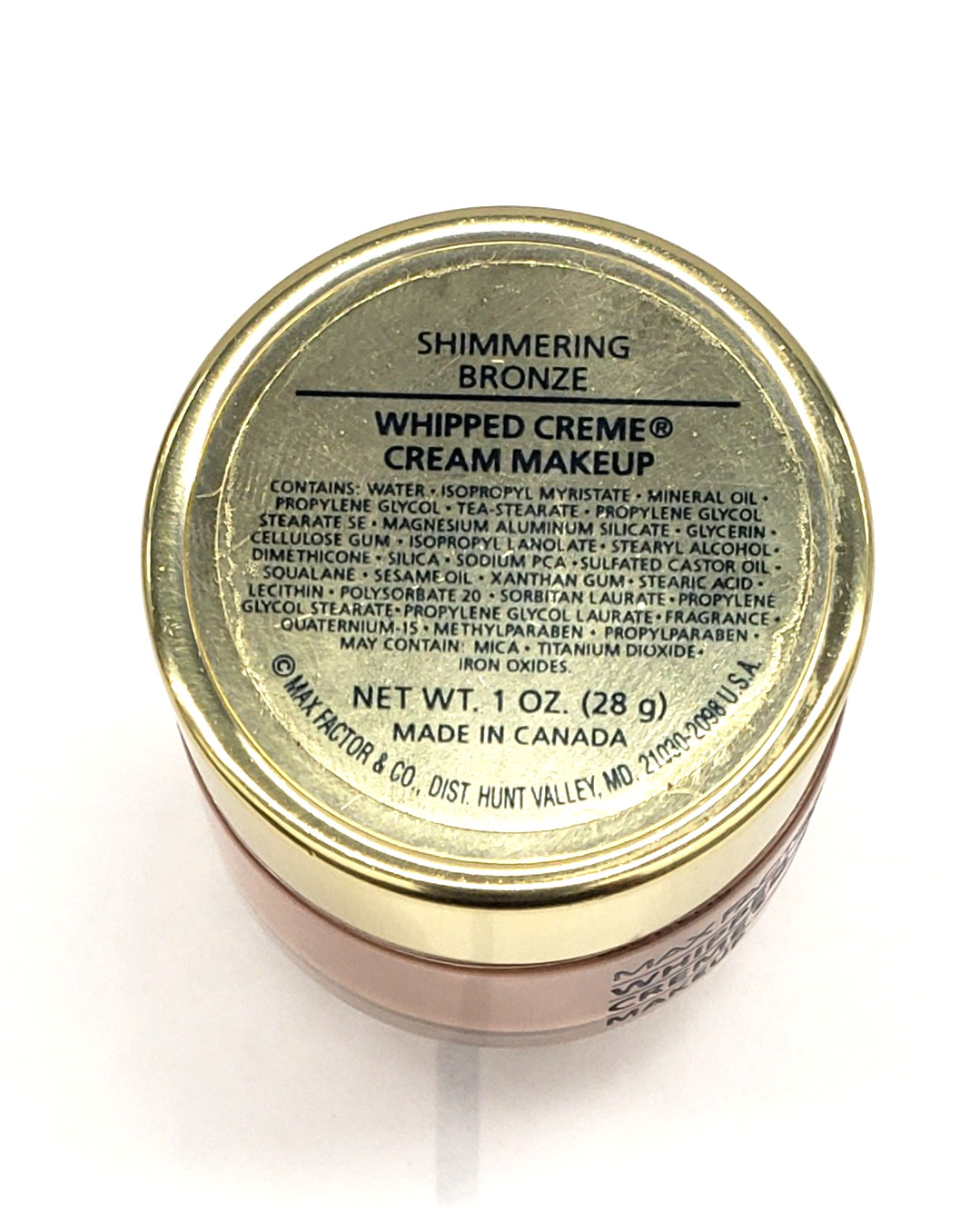 NEW Max Factor Whipped Creme Makeup-SHIMMERING BRONZE