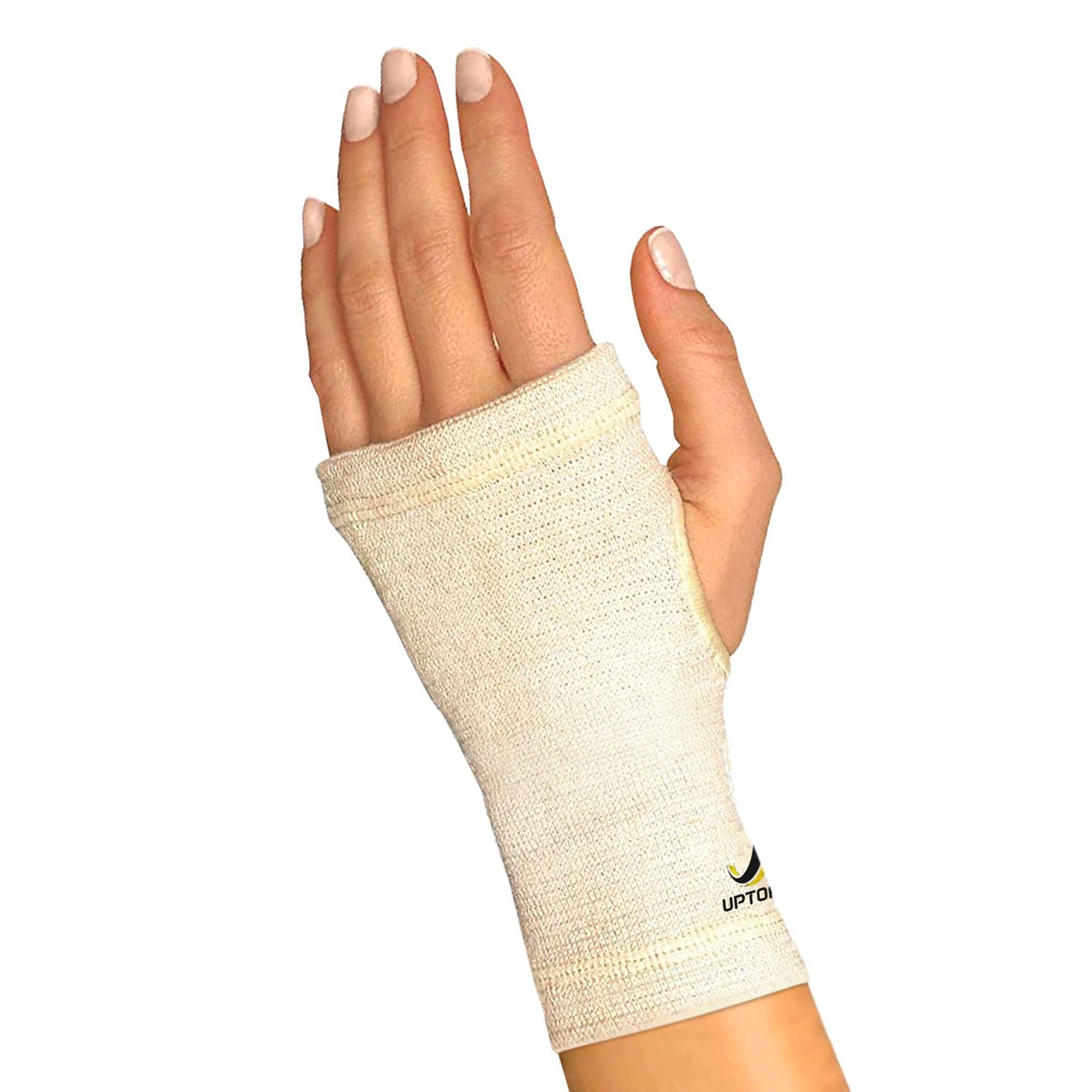 UptoFit - Copper Wrist Compression Sleeve, Hand Brace Wrist Support for Carpa...