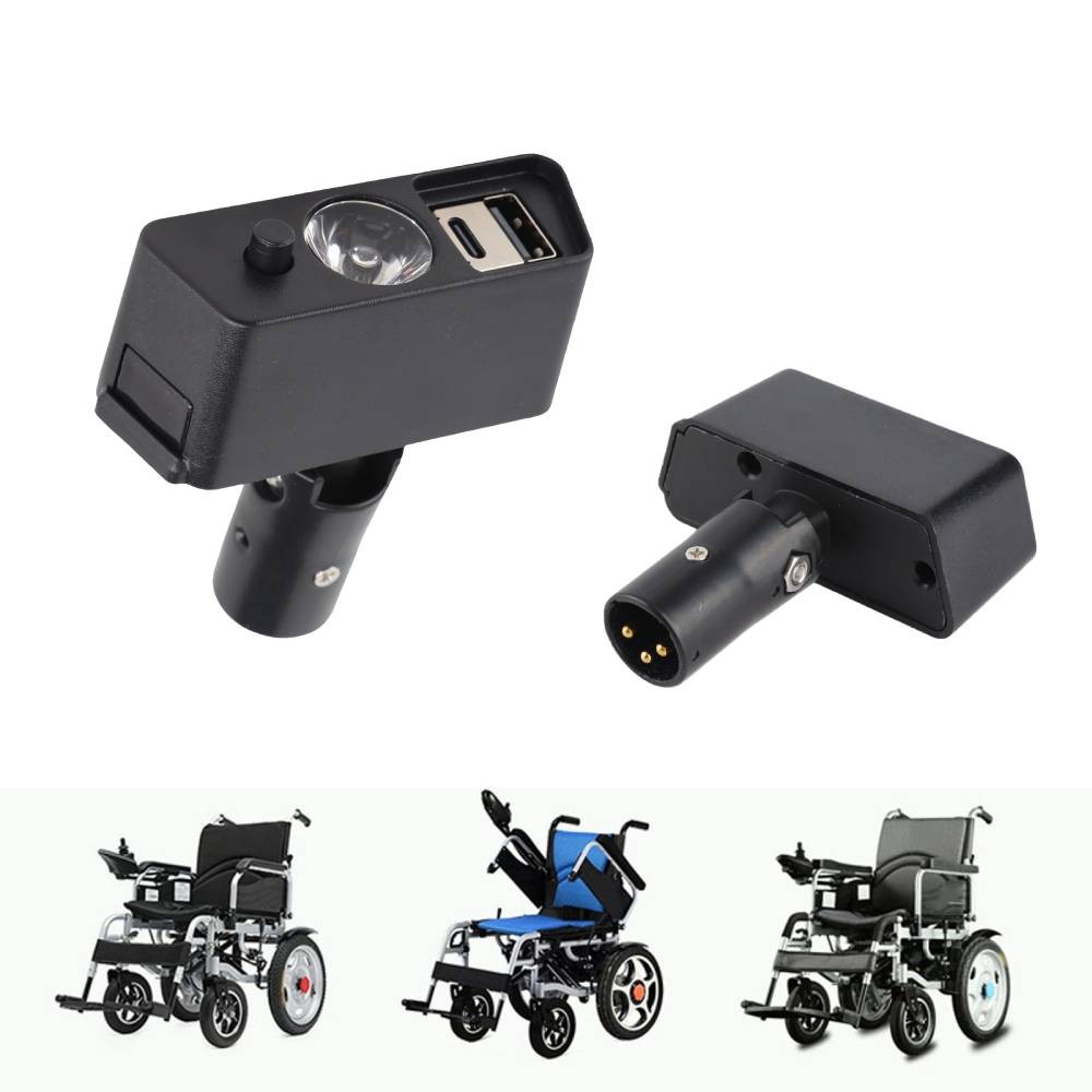Electric Wheelchair LED Light Power 3 Pin XLR Wheelchair Accessories Head Light