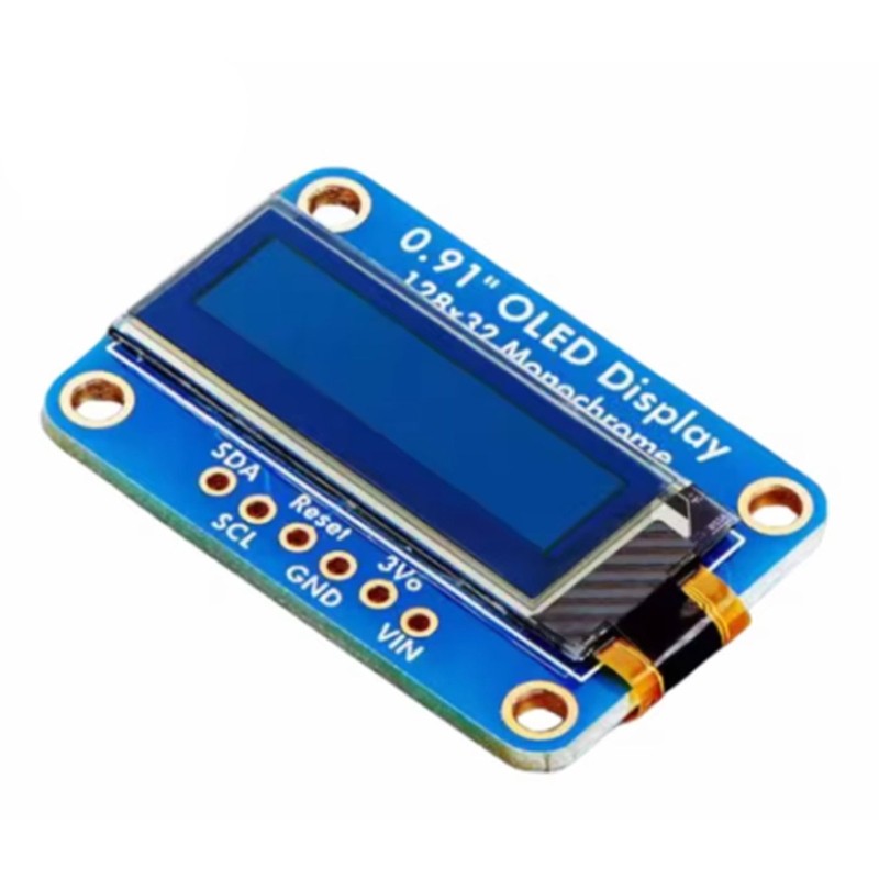 Energy Efficient 0.91Inch Monochrome Screen Module 128x32 Resolution