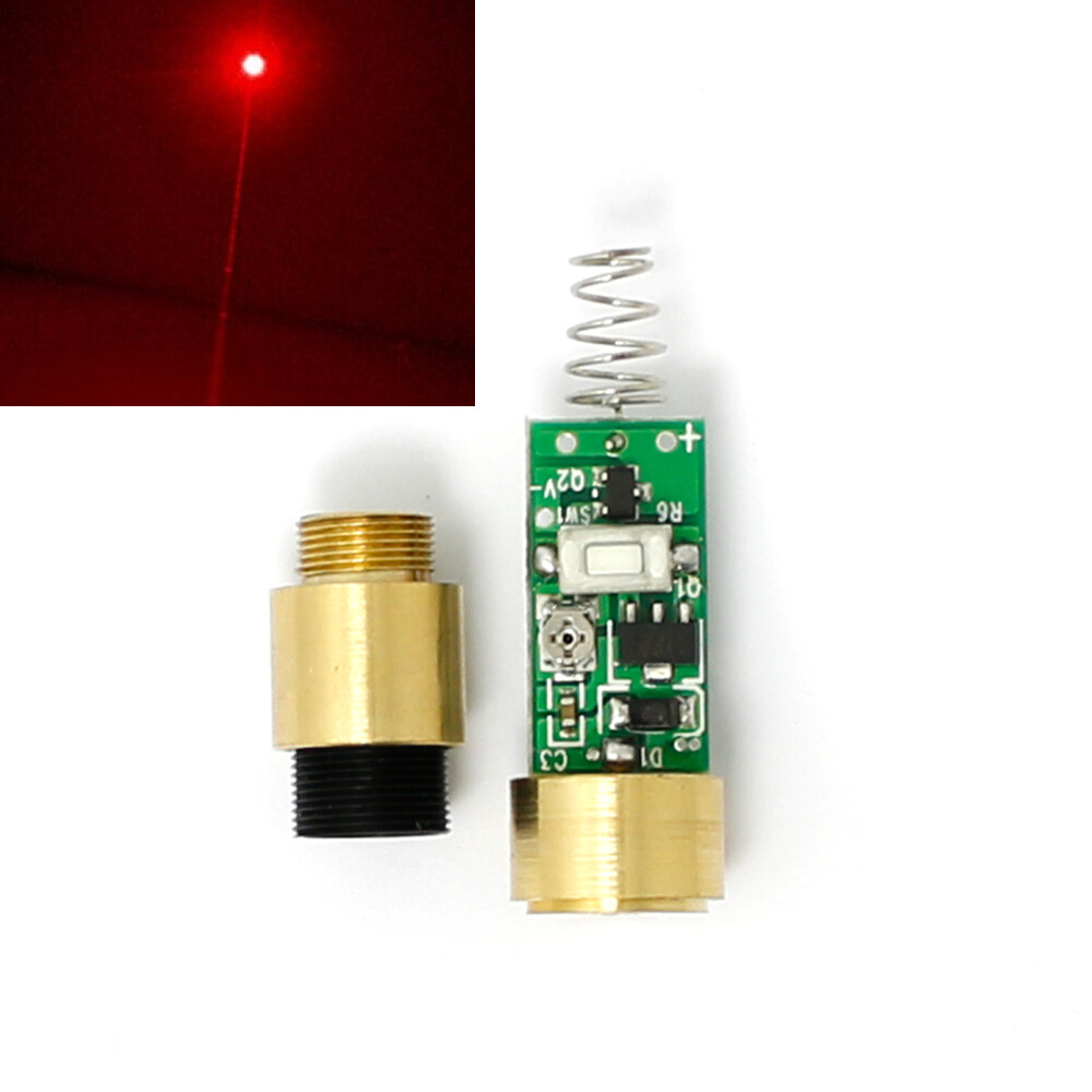 650nm 100mw Red Laser Diode Module W/ Lens and Lens Holder for DIY
