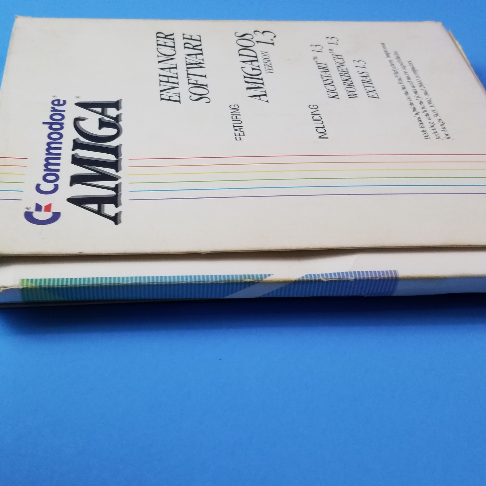 Vintage Commodore Amiga Enhancer Box 3 DISK Software Manual Book