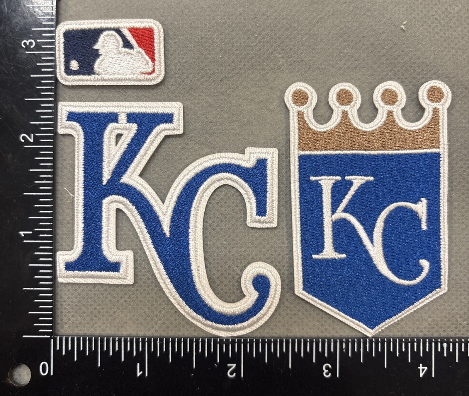 KANSAS CITY ROYALS LOT SET OF 3 IRON ON PATCHES