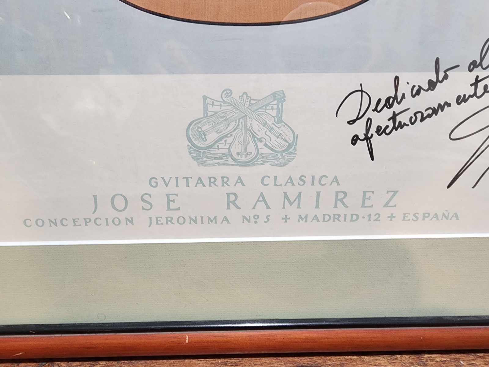 Jose Ramirez III, Luthier, Signed and Framed Poster, VERY NICE!