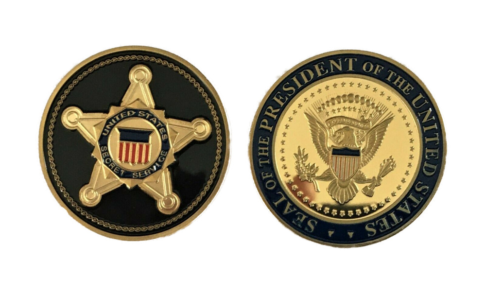 Secret Service Presidential Challenge Coin #1 POTUS Trump Obama VP Biden Kamala