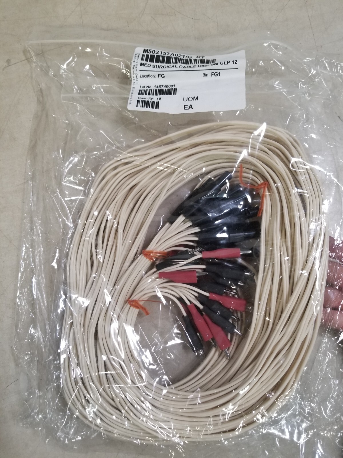 Lot of 10 - Medtronic Cables, SM CLP 12, M502157A021/G