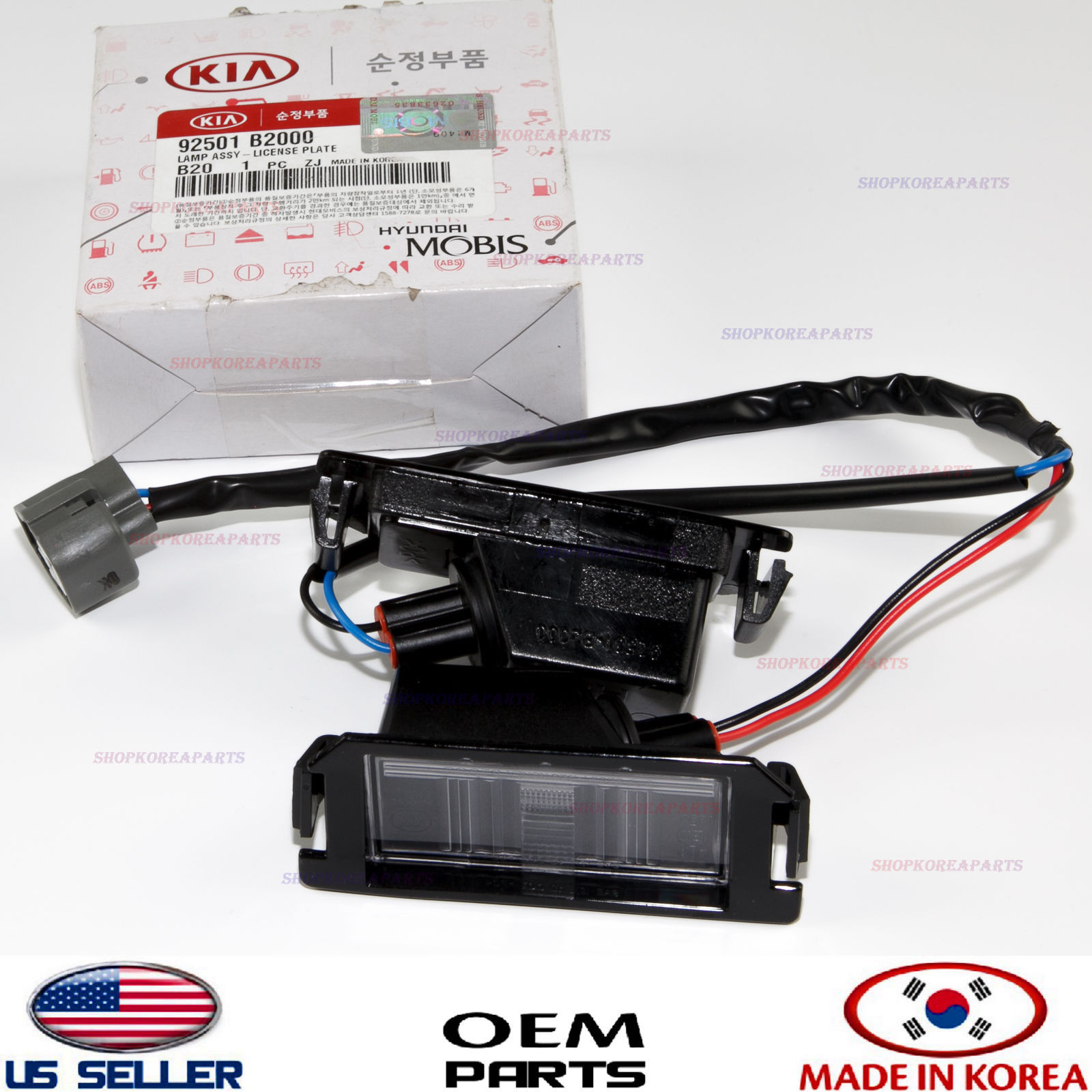 ✅Genuine✅ Rear License Plate Lamp Both Sides Left + Right OEM Kia Soul 2014-2019