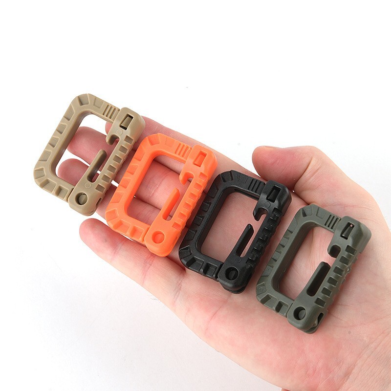 EDC Multi Functional Hanging Buckle POM Keychain Outdoor Climbing Carabiner Hook