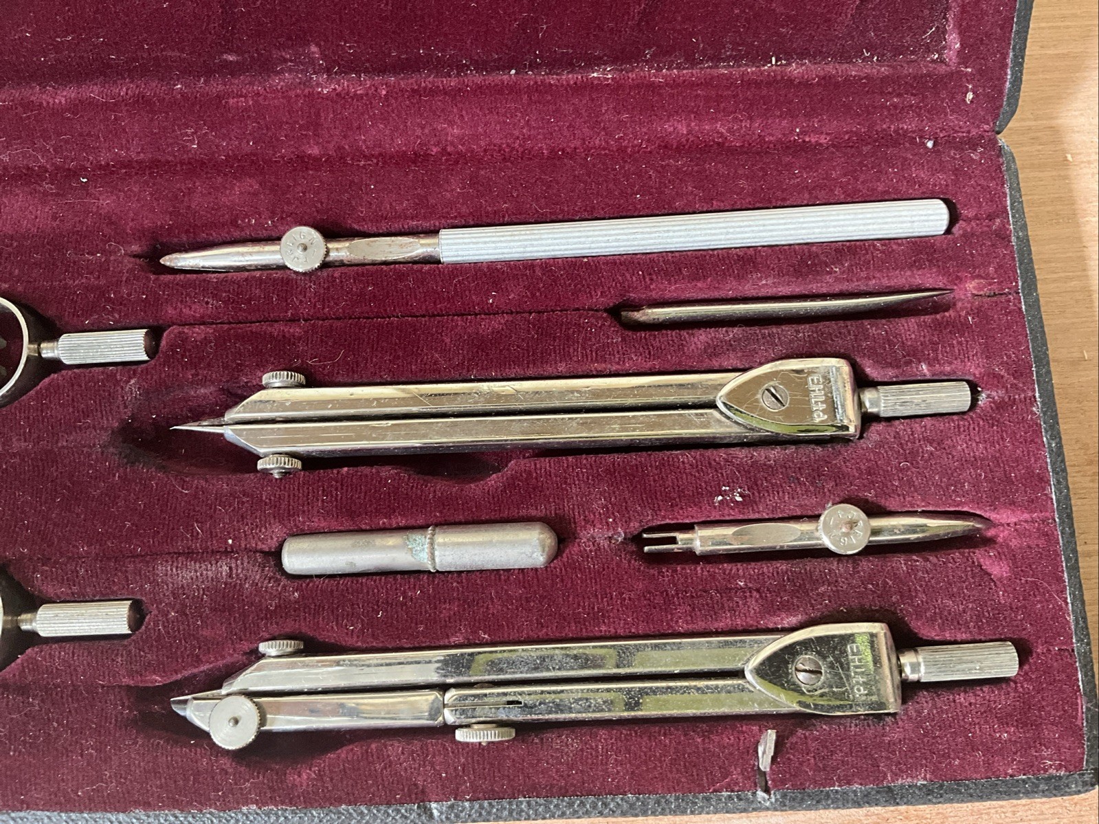 Vintage E H Ltd Foreign Compass Technical Drawing Draughtsman Boxed Set