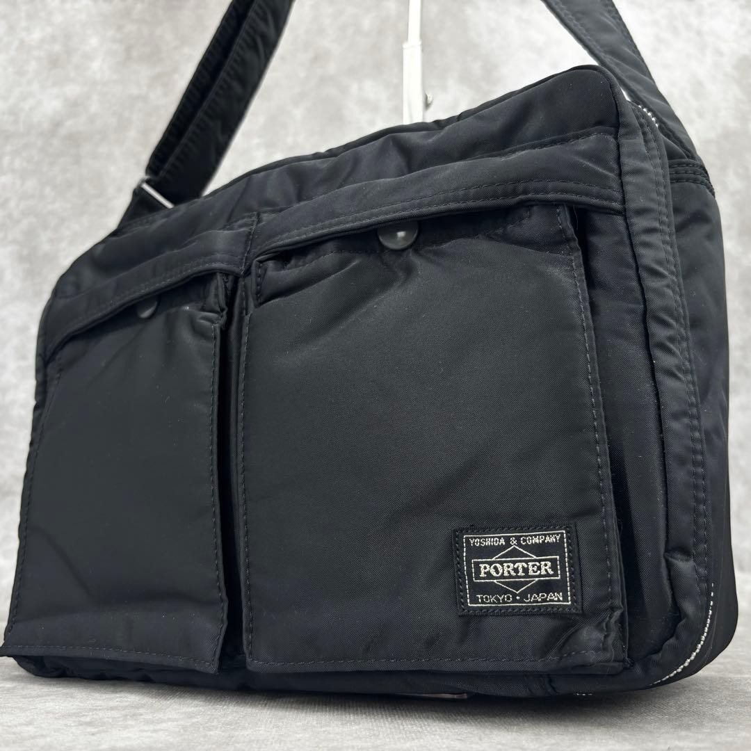 Yoshida Porter Tanker Shoulder Bag Nylon Twill Black Men's From Japan