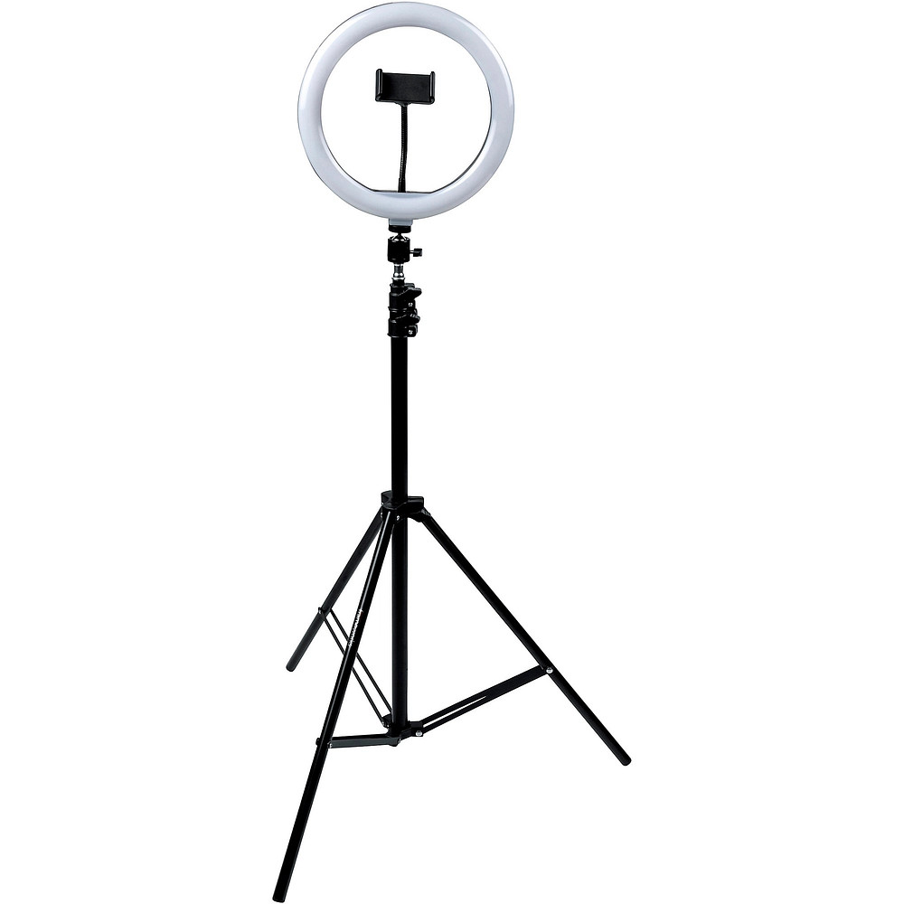 Gator 10Inch LED Ring Light Stand with Phone Holder & Tripod Base