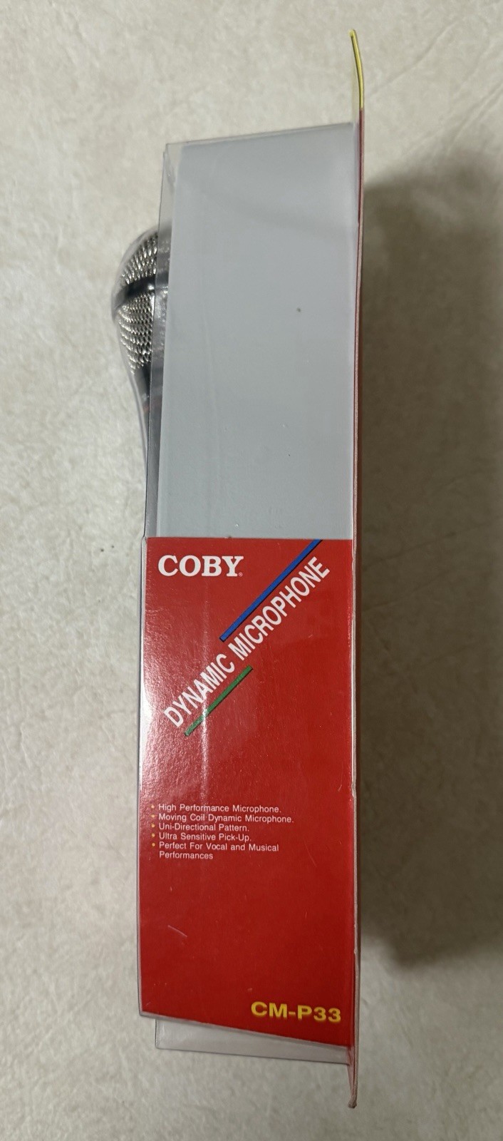 COBY CM-P33 Dynamic Cable Professional Microphone New Sealed