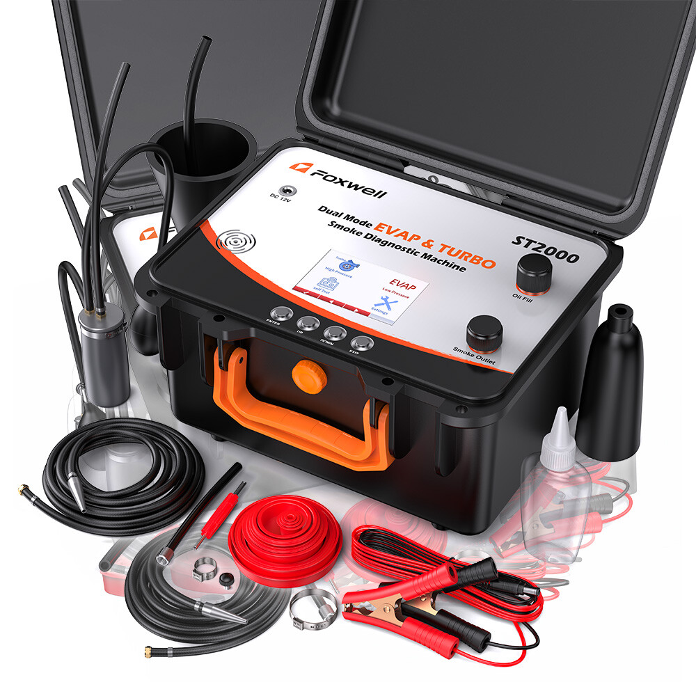 Dual Mode Smoke Machine FOXWELL ST2000 for EVAP & Turbo Diagnostics