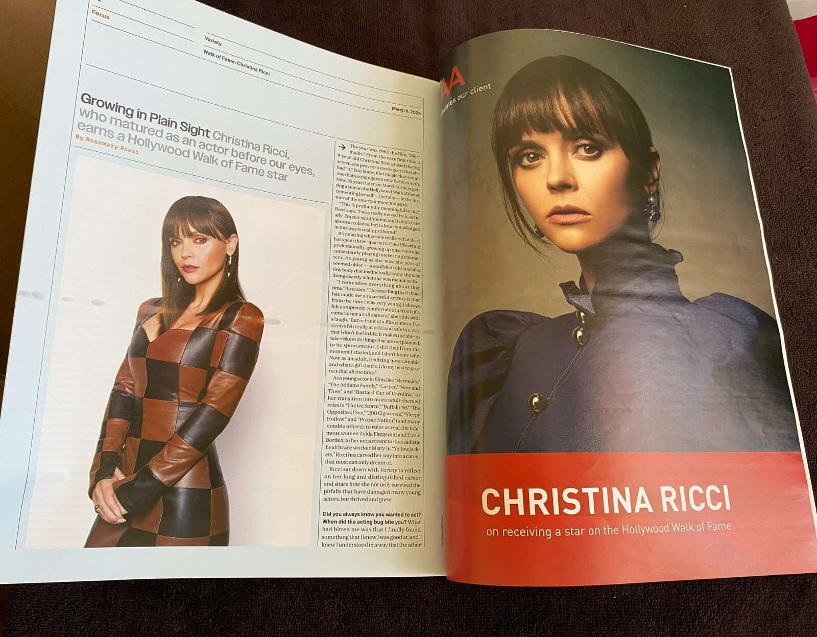 CHRISTINA RICCI 2025 ads Hollywood Walk of Fame Star & MATTEL 80th Year, Barbie