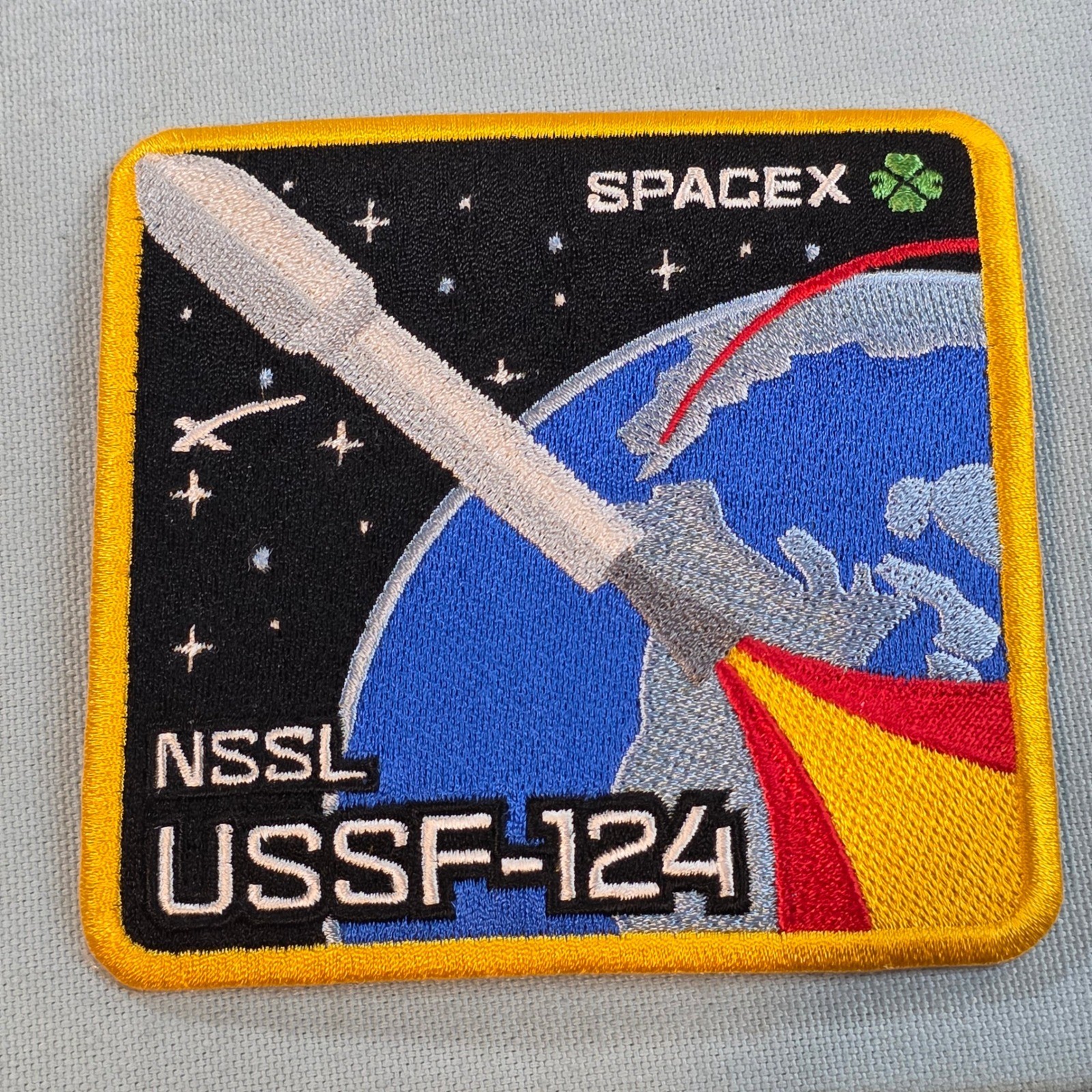 SpaceX NSSL USSF-124 Falcon 9 Mission Patch NASA Space Force 4 Inch Embroidered