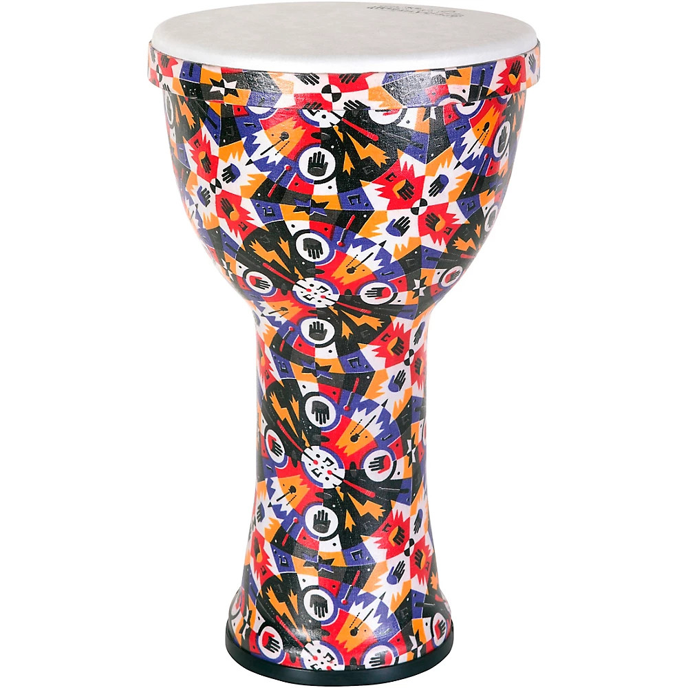 Rhythm Tech Rhythm Village Benkadi Club 9 in. Djembe 17 x 8 in. Benkadi Burst