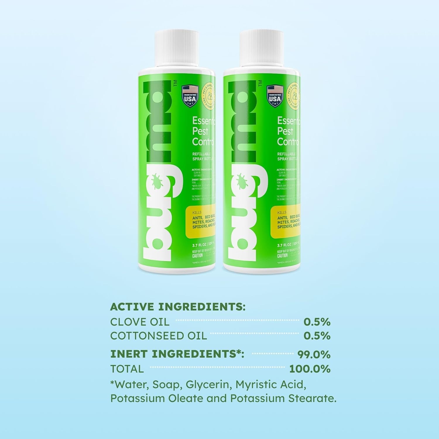 BugMD Pest Control Essential Oil Concentrate, 3.7 oz, 2-Pack, Free Shipping