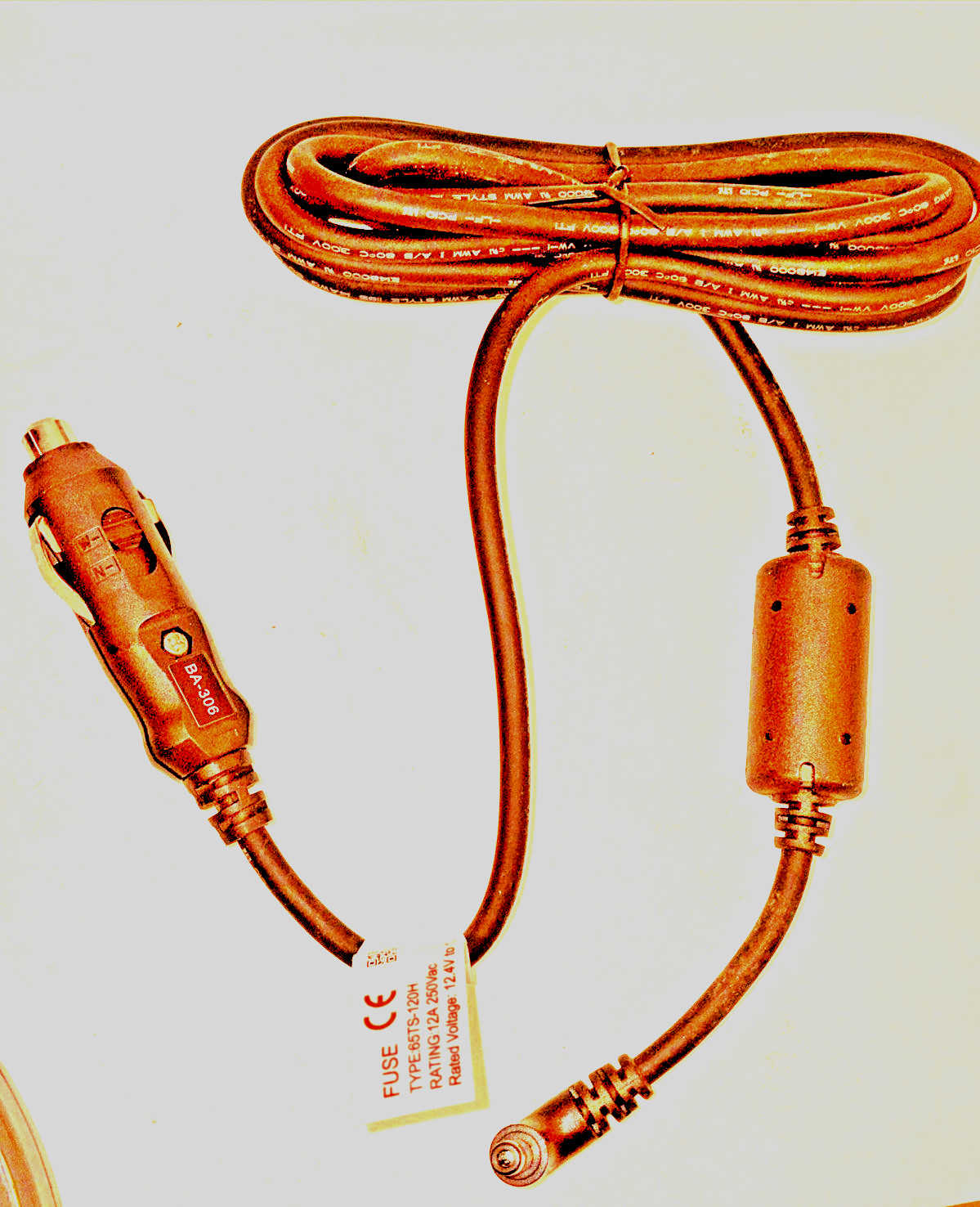 inogen Vehicle Power Cord BA-306, New.