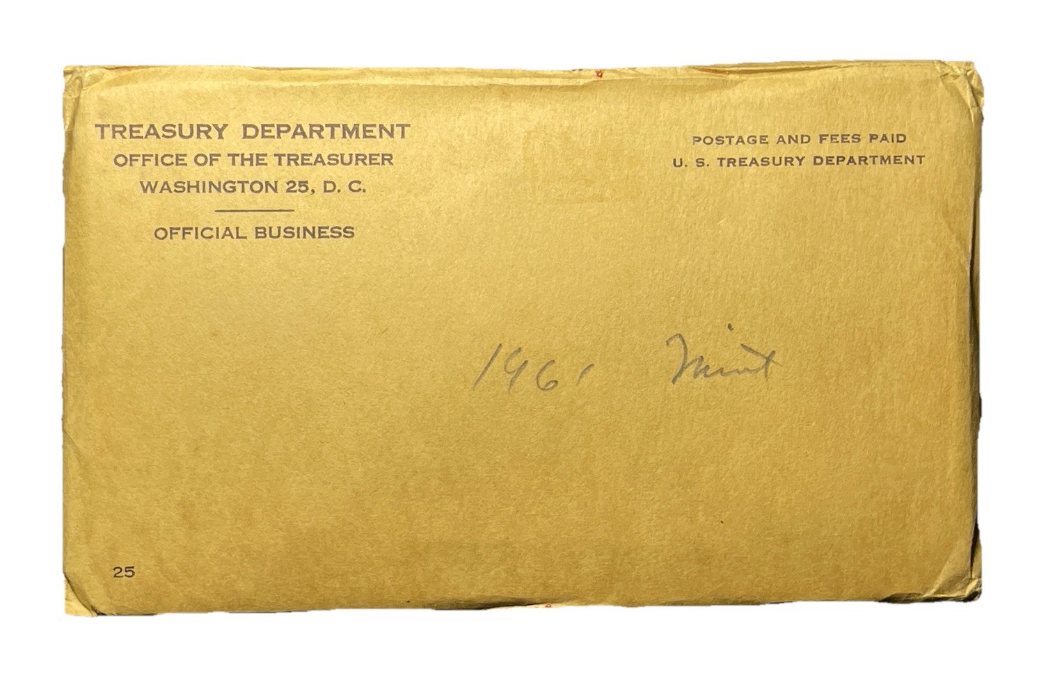 1961 P&D US Mint Uncirculated Silver Mint Set with OGP/Cellophane