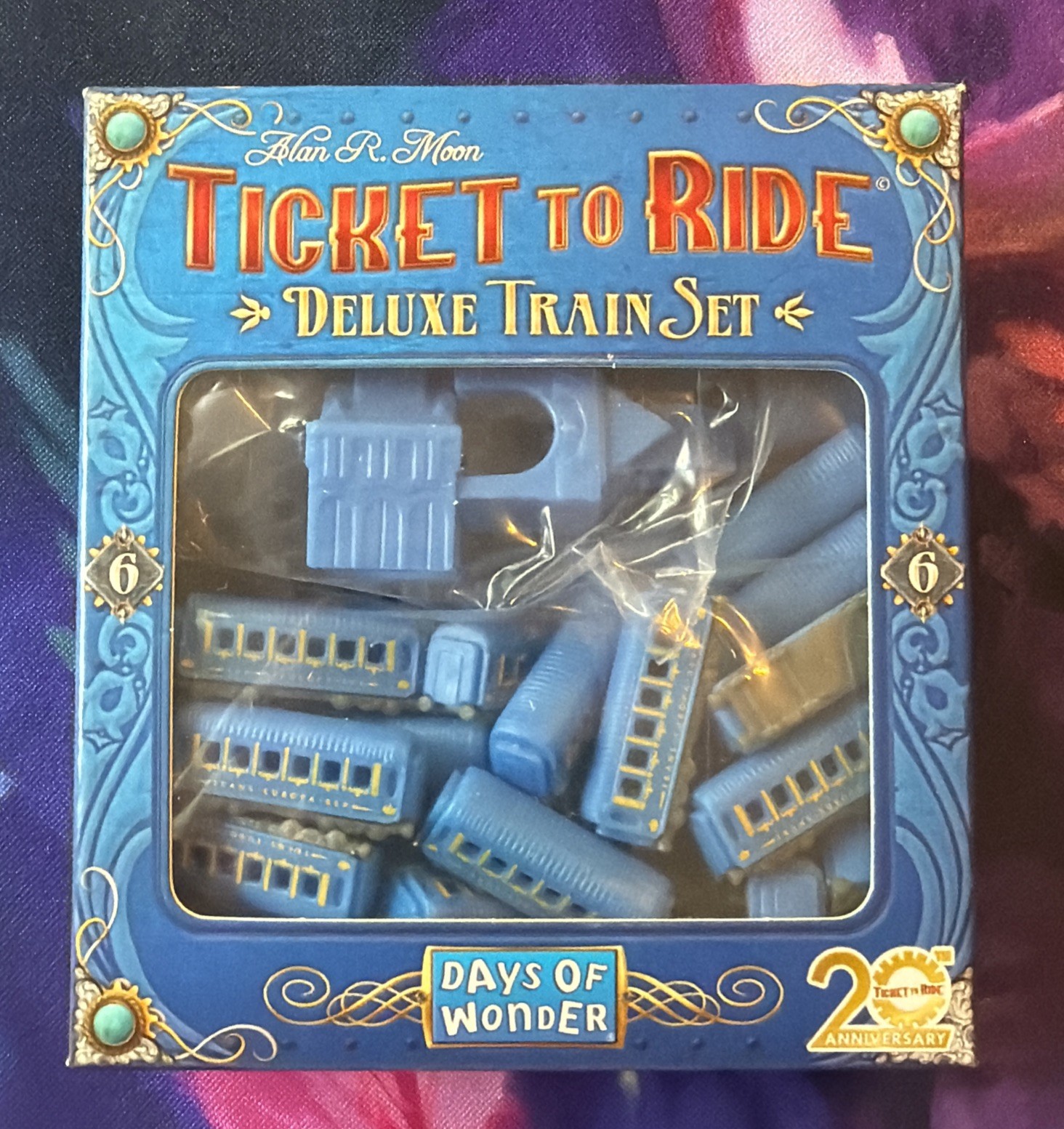 New Sealed Ticket to Ride Blue 20th Anniversary Deluxe Train Set