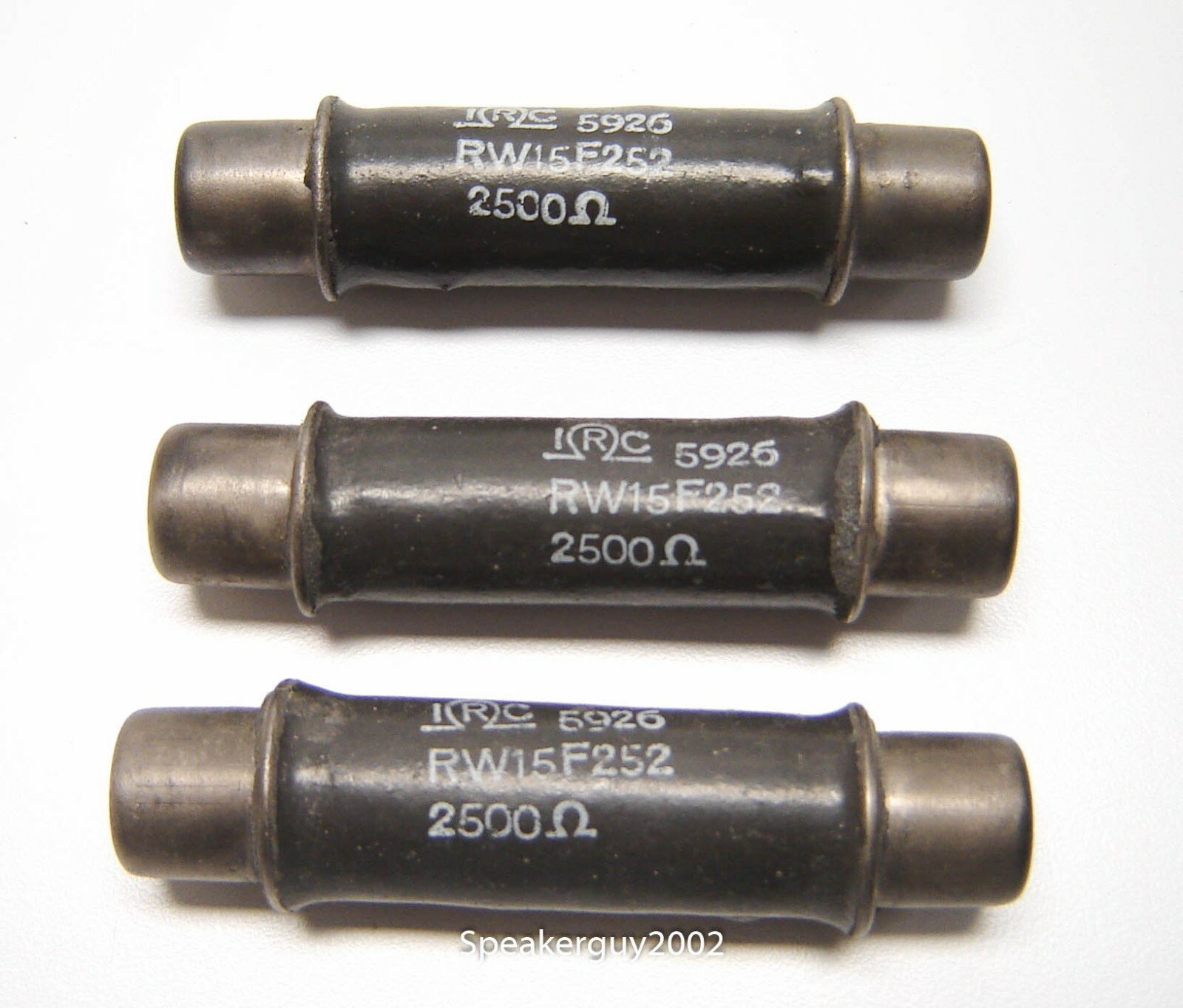3 IRC Snap-In Cartridge Resistors / 2.5K RW15F252 -- RM