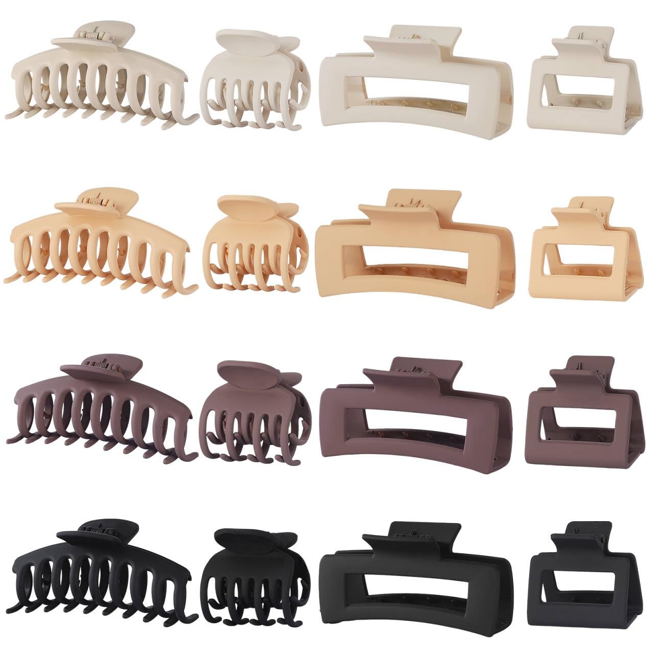 NEW LIVE Hair Clip 16 Count for Women - Hair Claws for Thin Thick Curly Hair - L