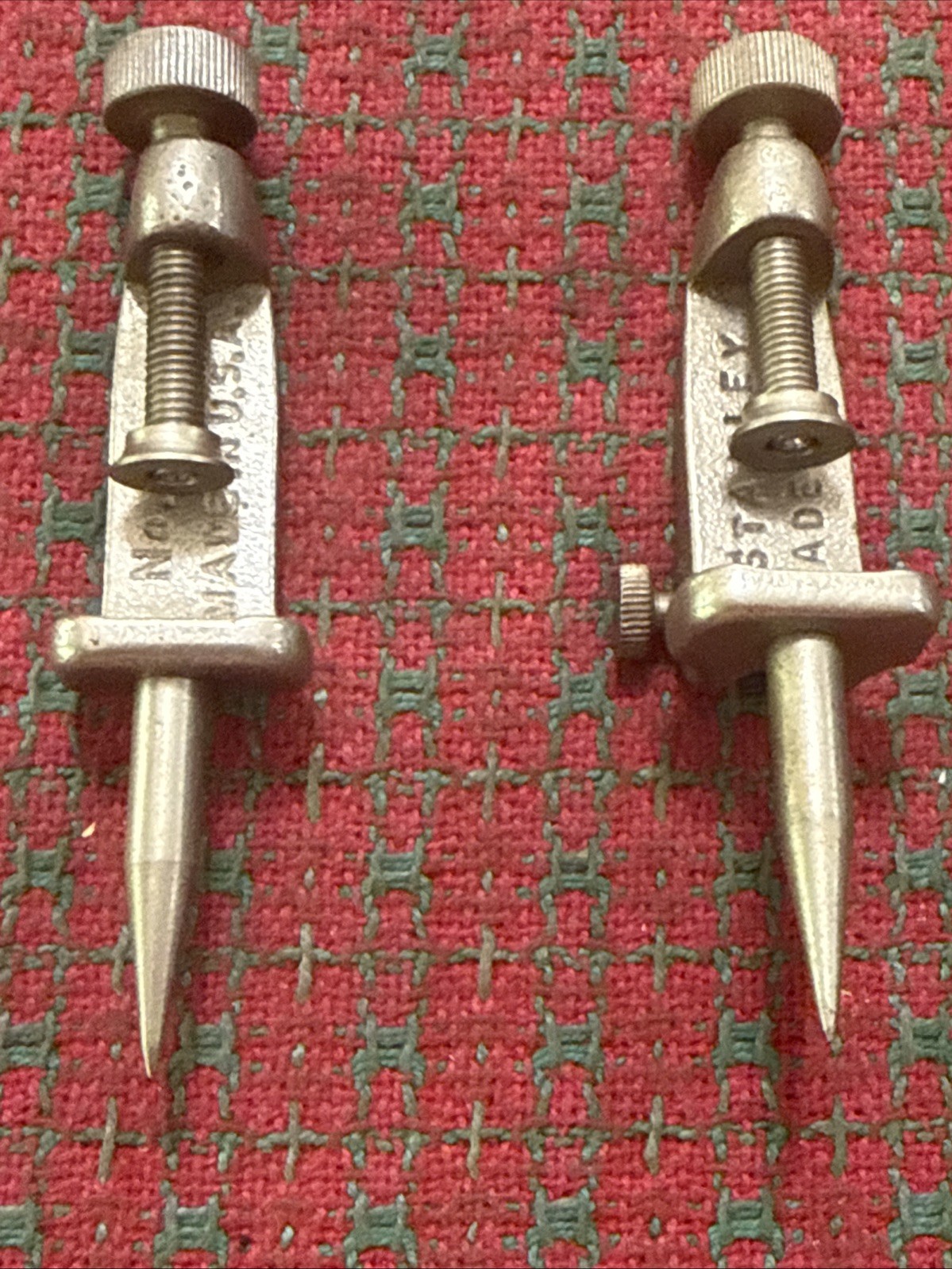 Vintage STANLEY Tools  Trammel Points USA 🇺🇸 Excellent