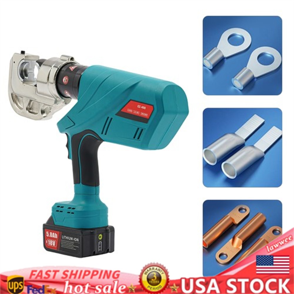 Electric Hydraulic Plier Rechargeable Battery Powered Crimping Tool 18V 10-400m㎡