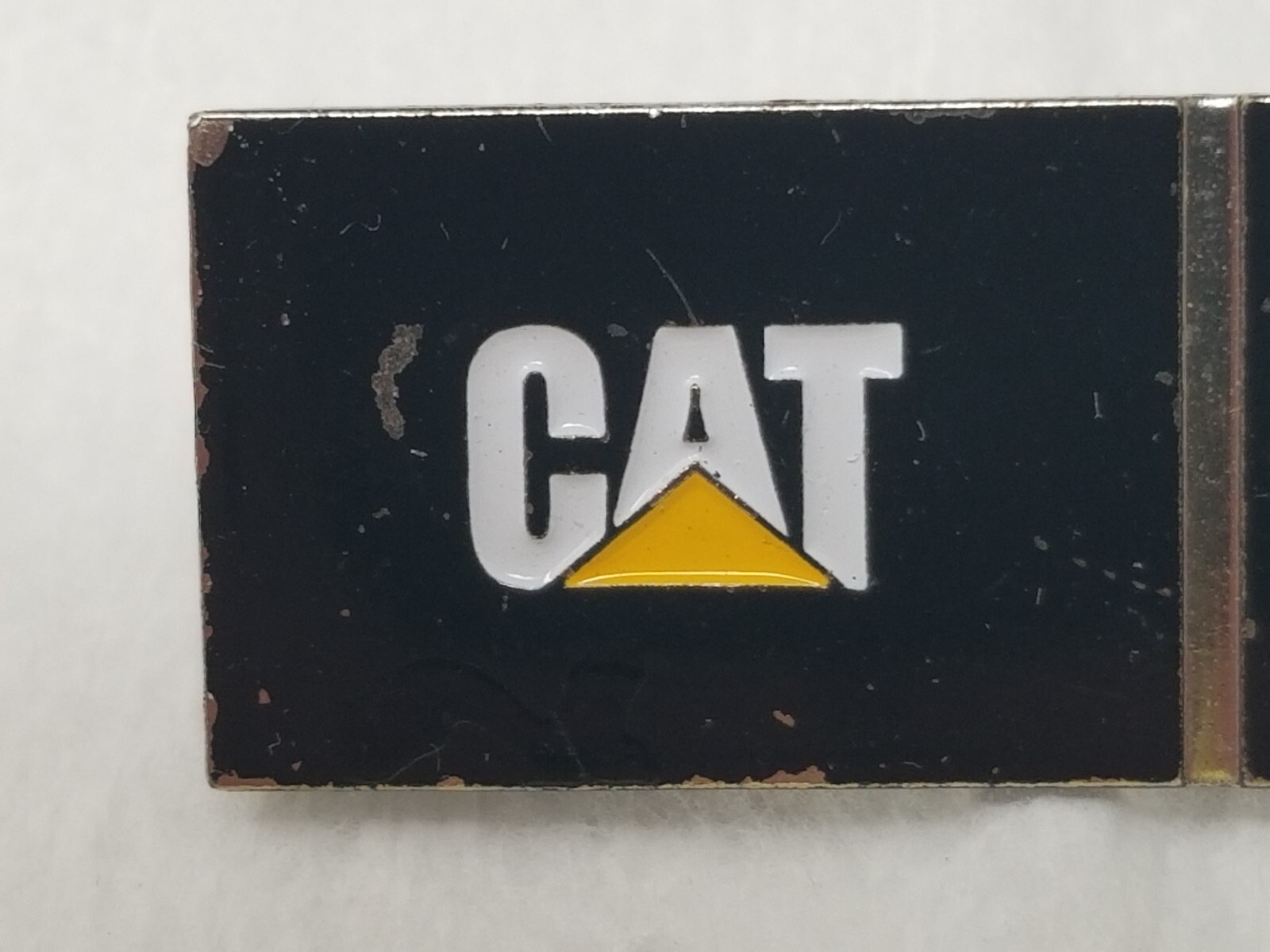 Cat 75 Years Lapel Pin Caterpillar Manufacturing Enamel Metal Vintage