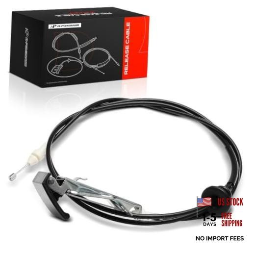 Front Hood Latch Release Cable with Handle | Compatible with Nissan 2003-2007