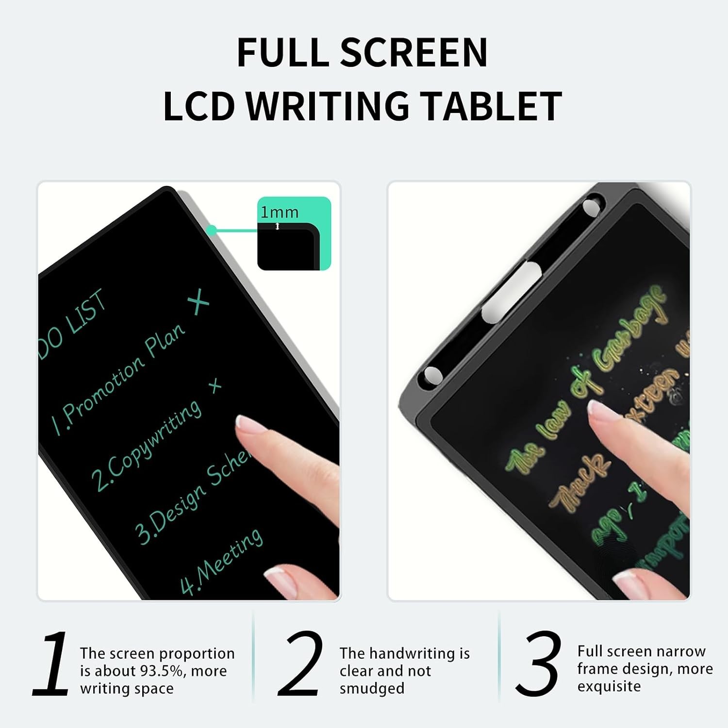 6.5 Inch LCD Writing Tablet - Reusable Digital Notepad for Office and Study